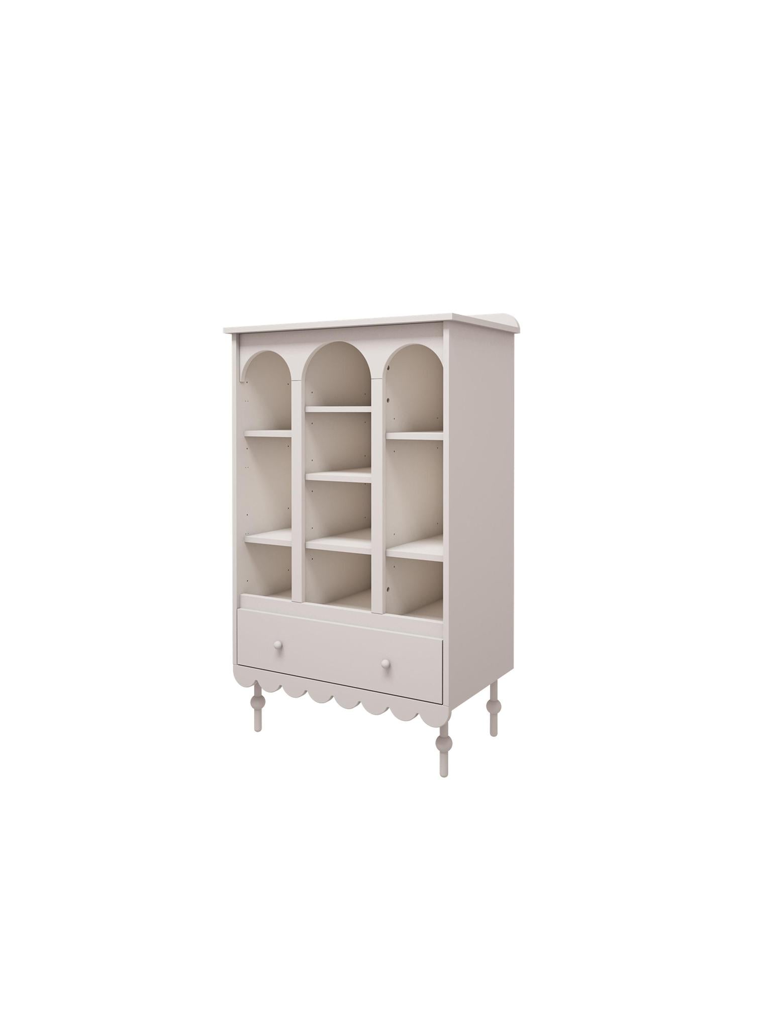 Handmade 'Babushka' White Bookshelf