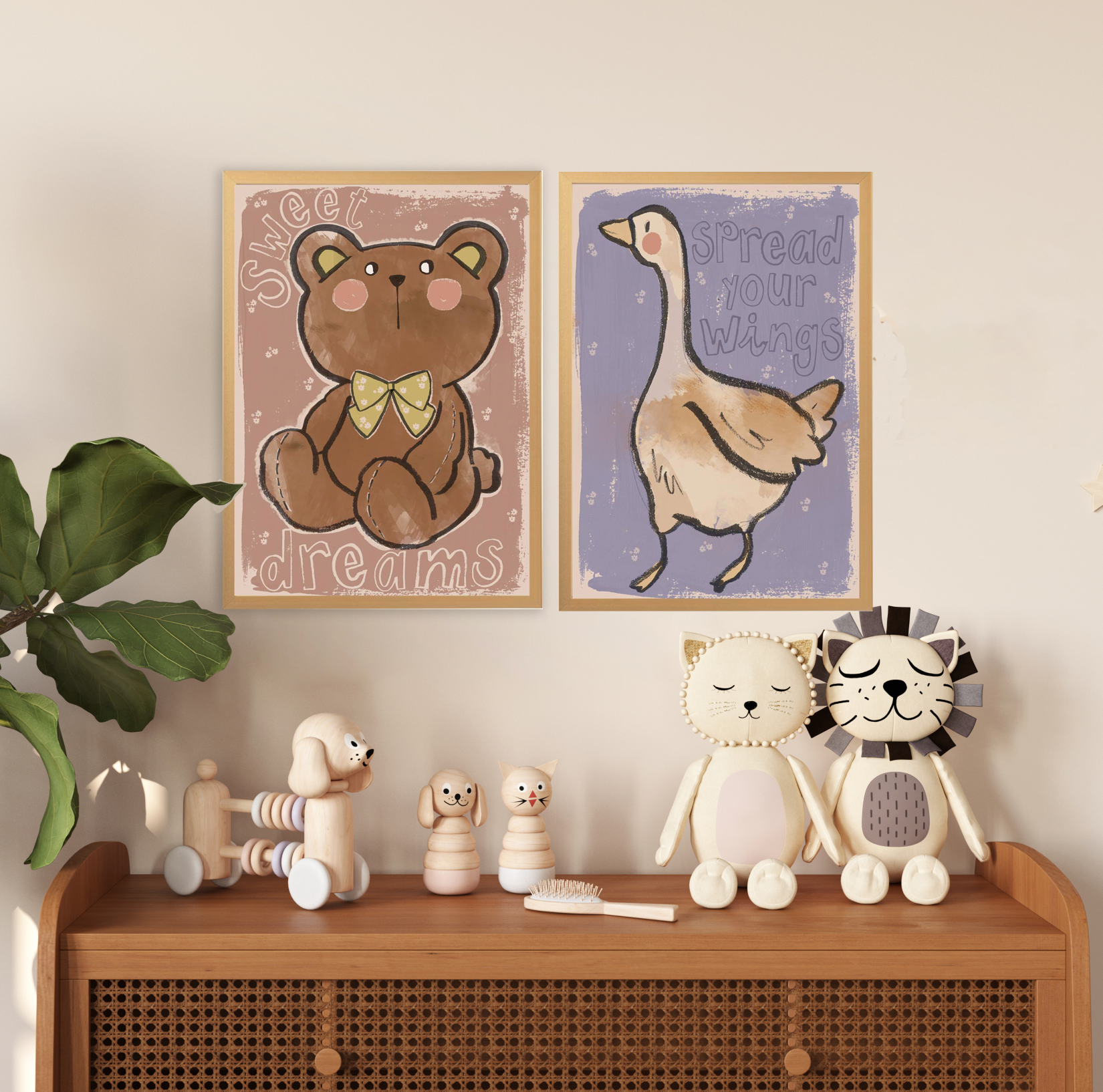 Duck 'Spread Your Wings'  50X70CM Wall Poster