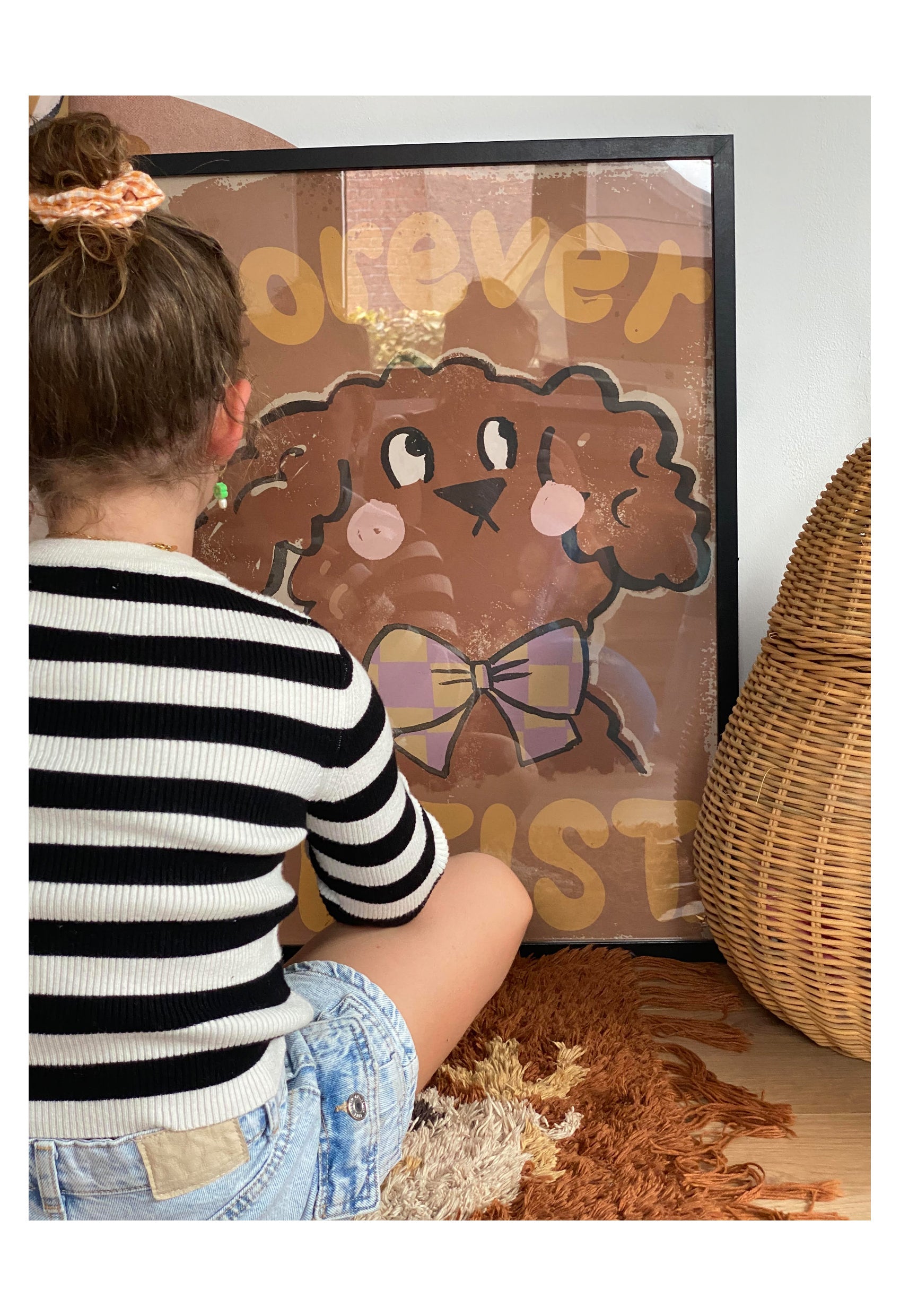 Labrapoodle 'Forever Artist' Wall Poster - 2 Sizes Available