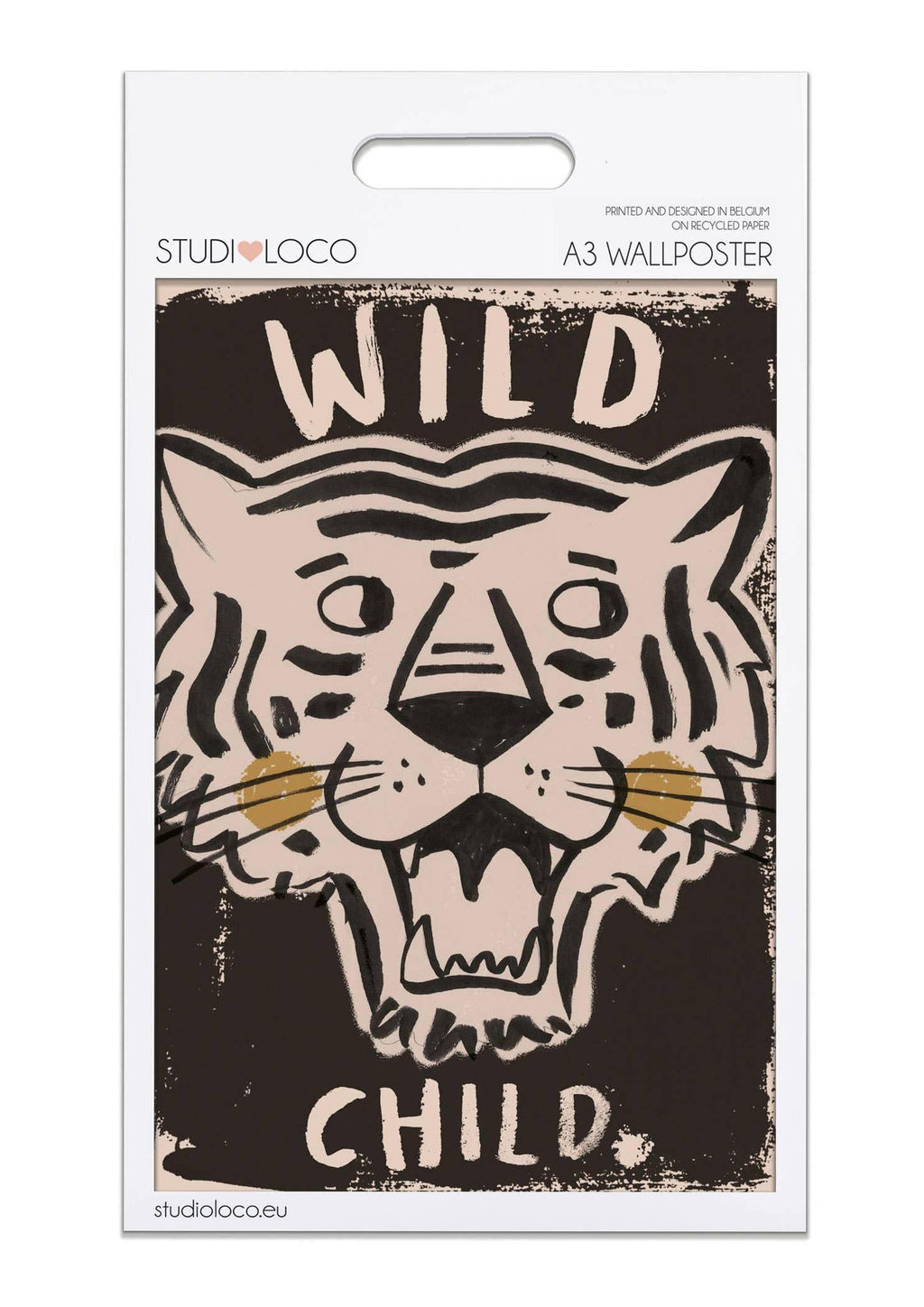 Lion 'WILD CHILD' Wall Poster - 2 Sizes Available