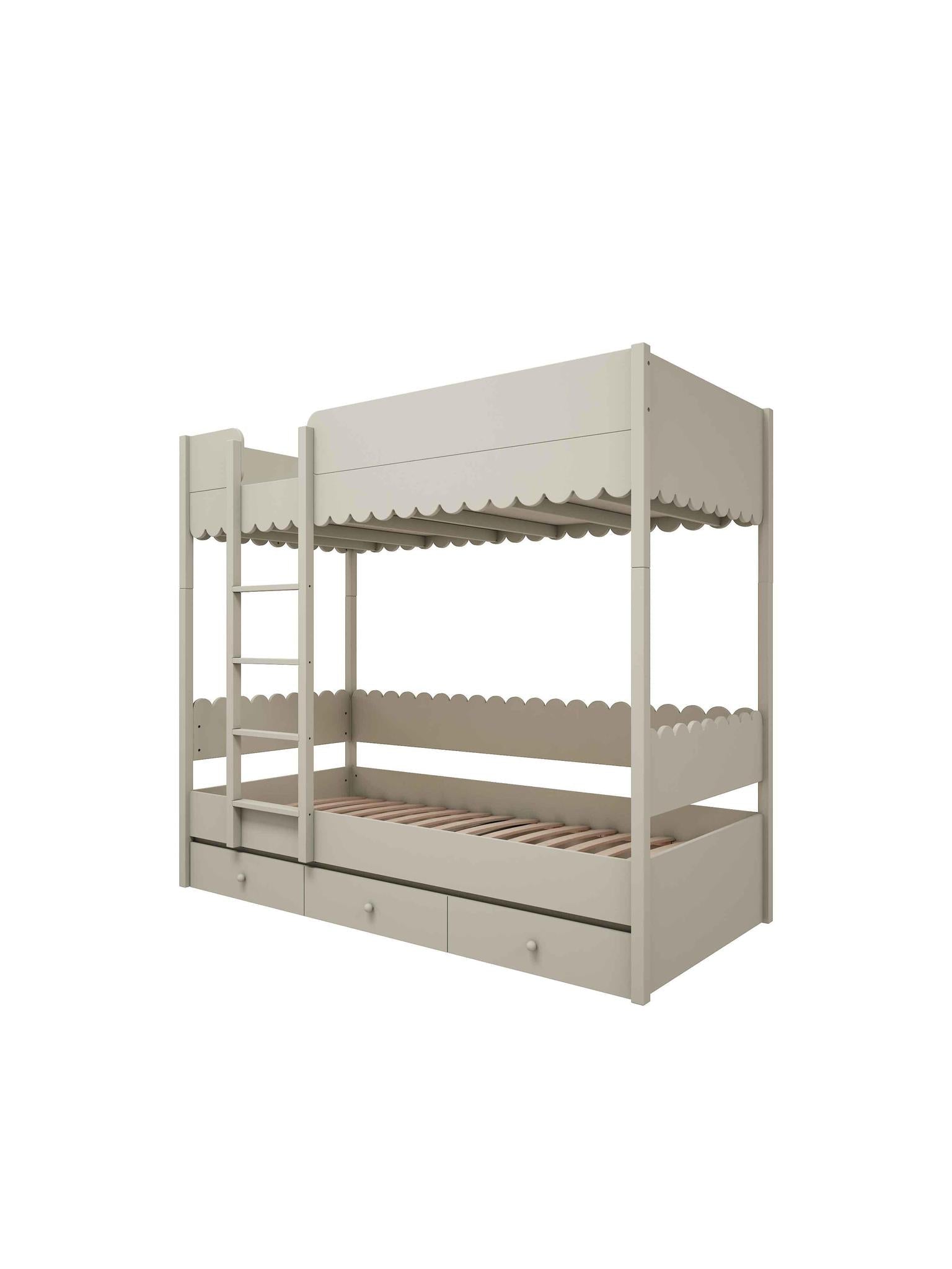 Handmade 'Babushka' Bunk Bed in Olive