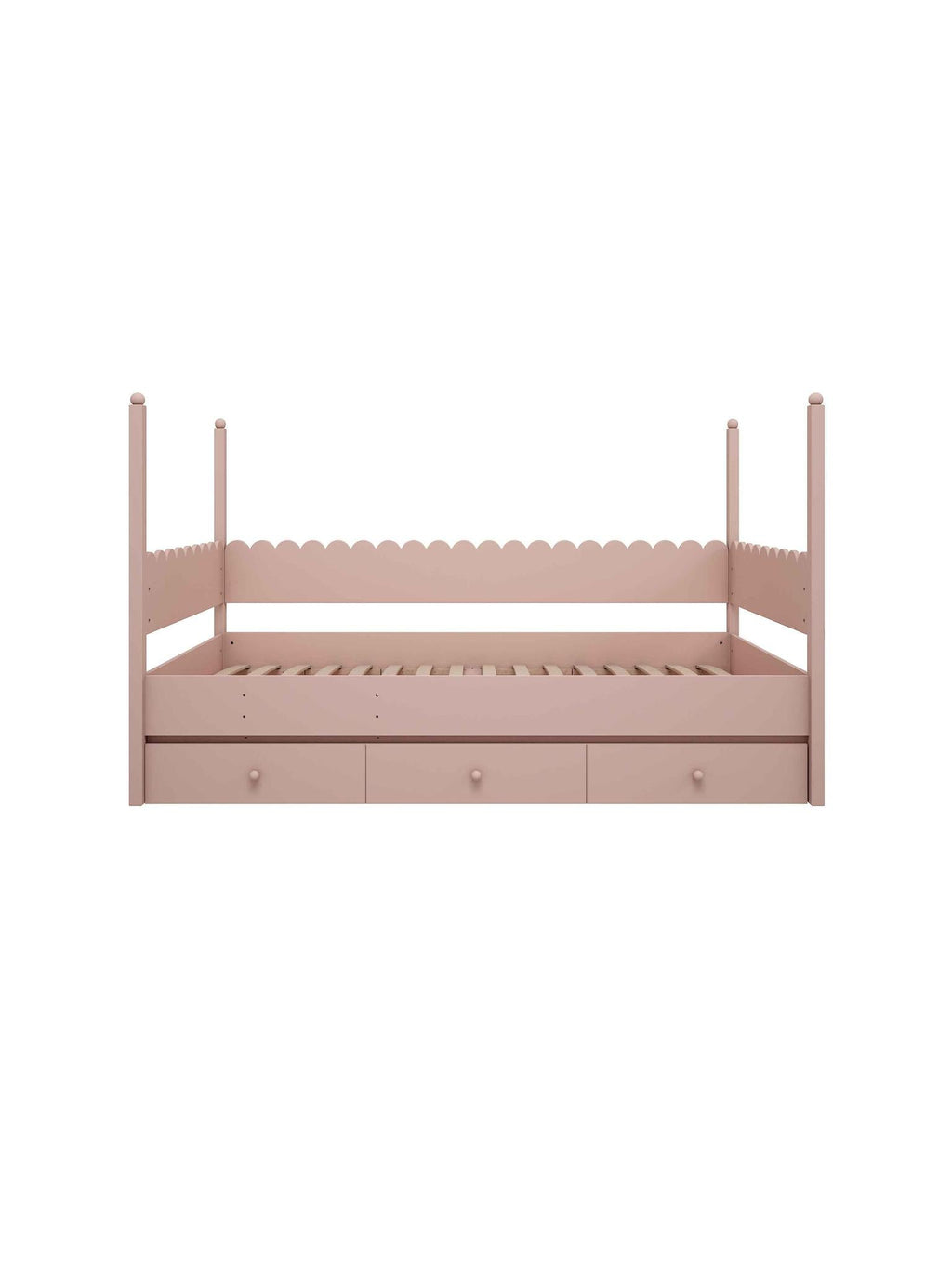 Handmade 'Babushka' Bunk Bed in Pink (Separate Pieces)
