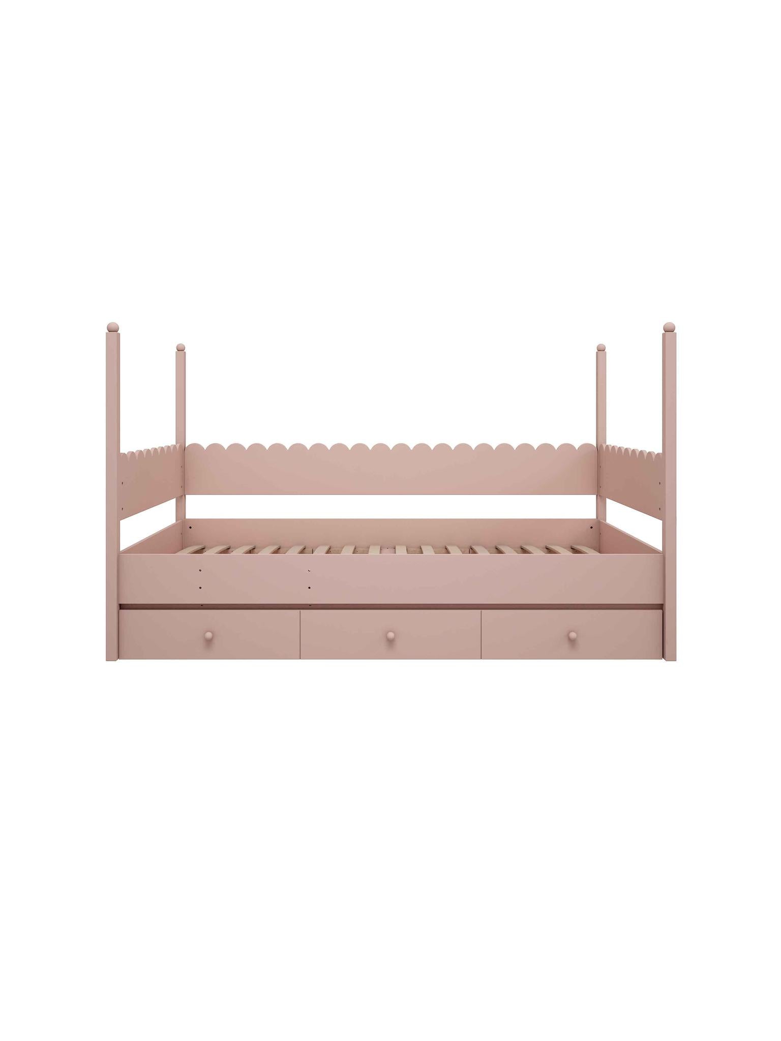 Handmade 'Babushka' Bunk Bed in Pink