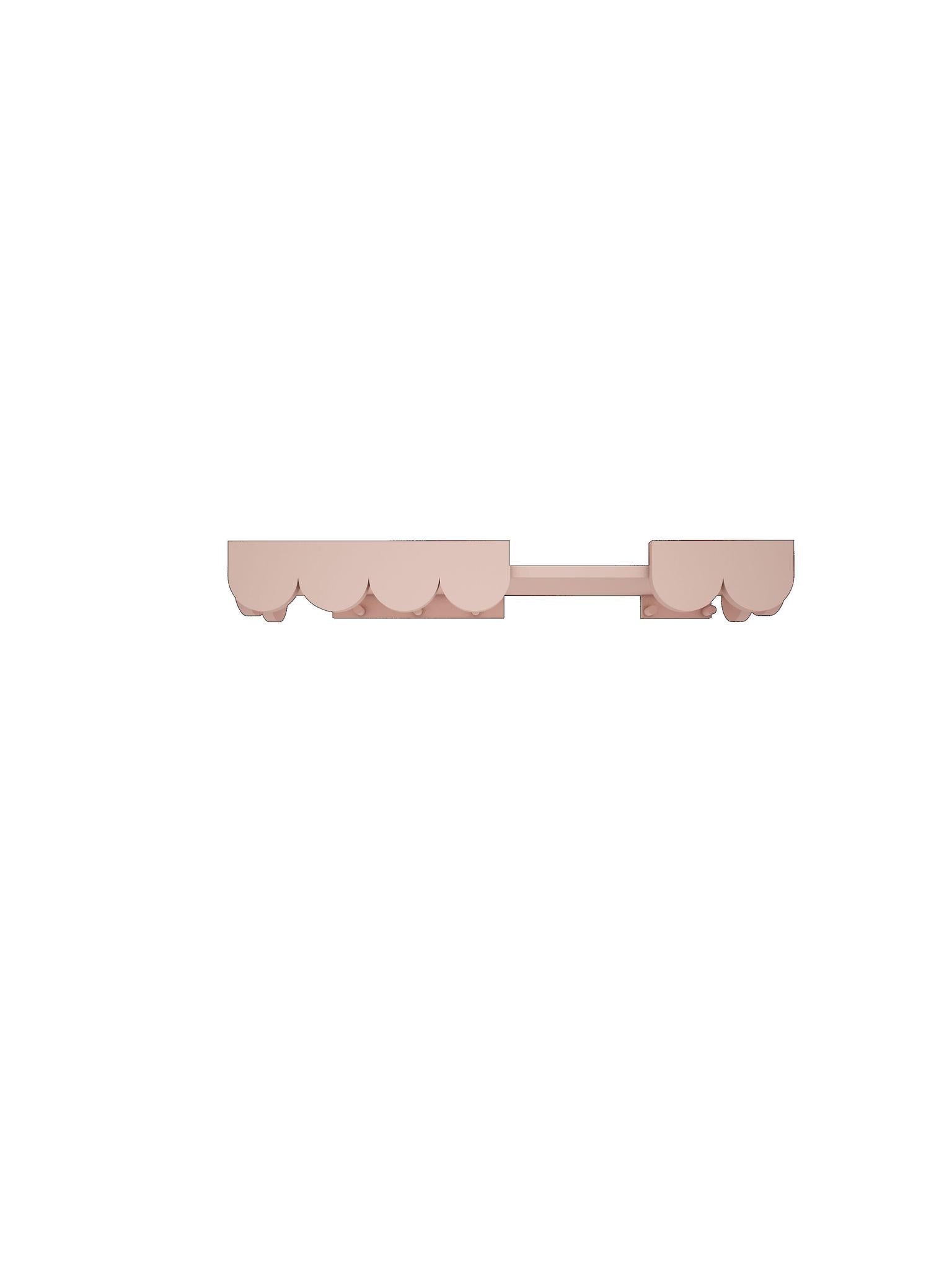 Handmade 'Babushka' Pink Wall Shelf