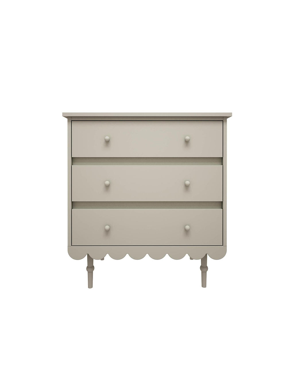 Handmade 'Babushka' Olive Chest of Drawers Short 3 Drawer