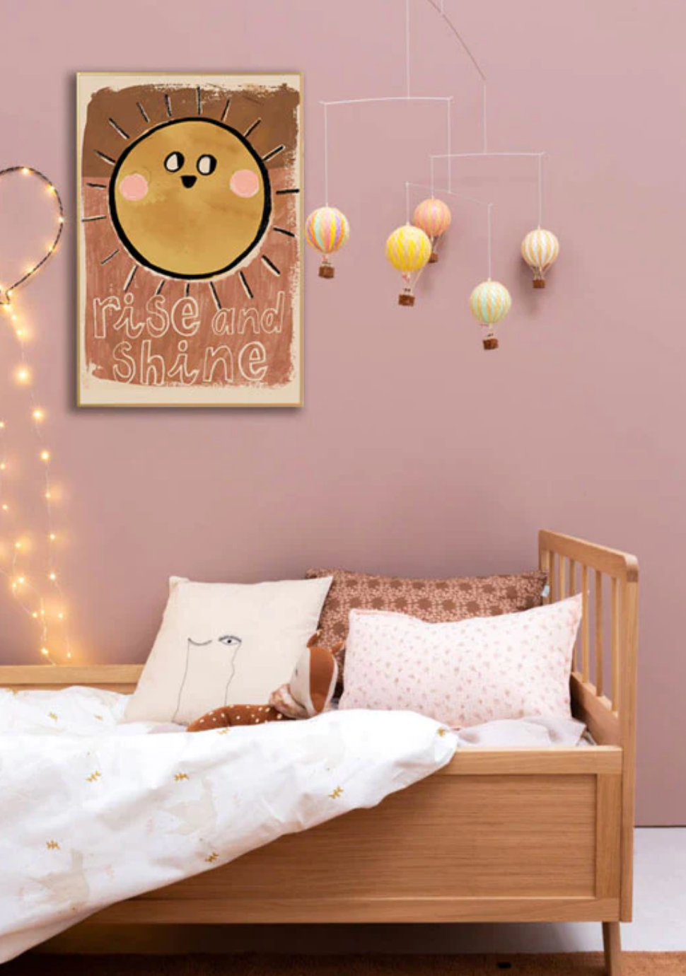'Rise & Shine' Sun Wall Poster - 2 Sizes Available