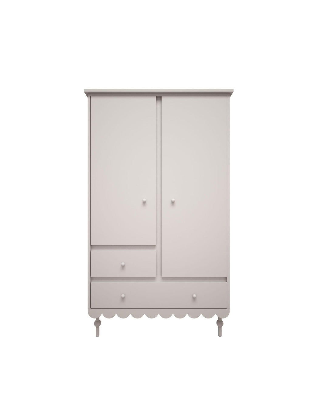 Handmade 'Babushka' White Wardrobe
