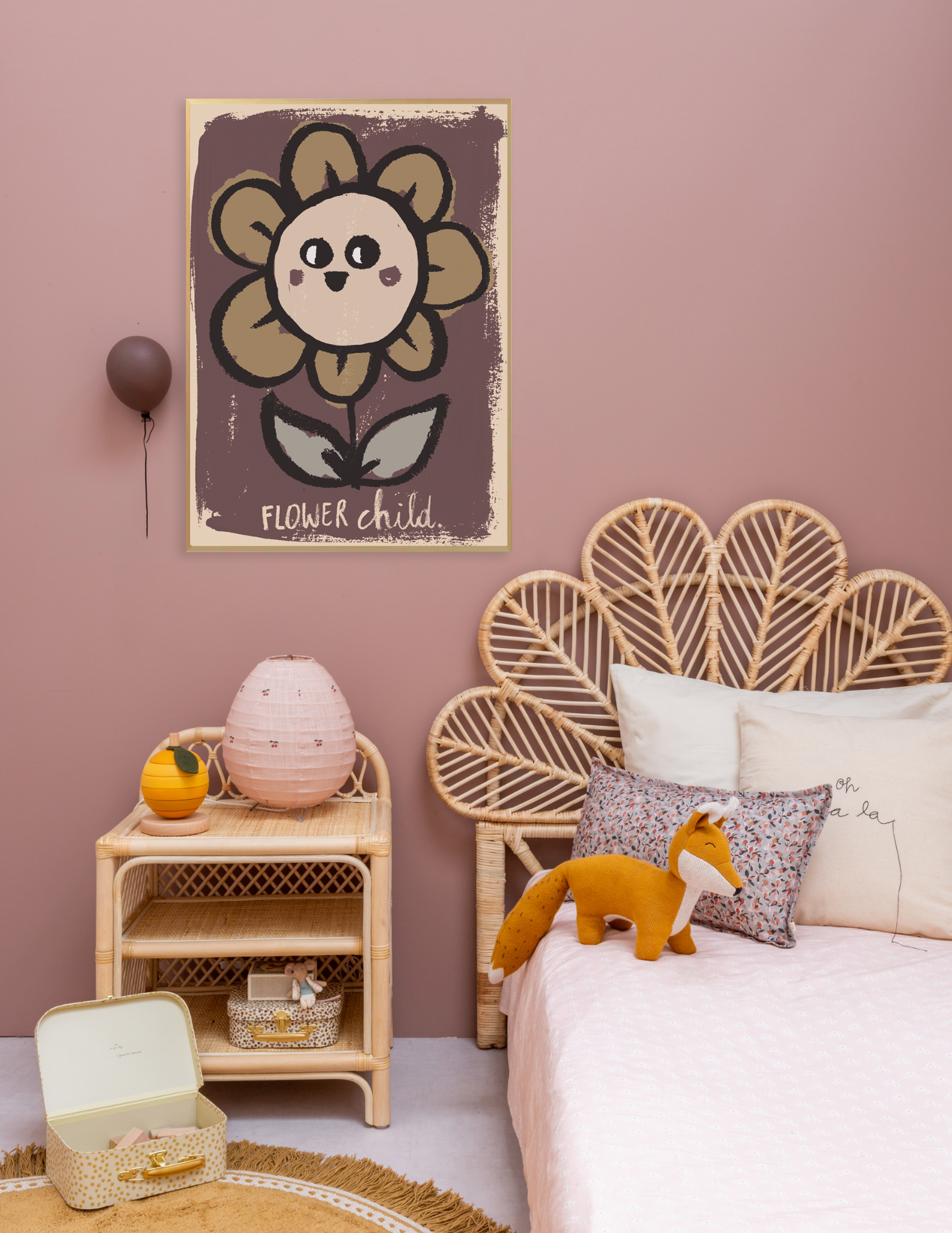 'Flower Child' Wall Poster - 2 Sizes Available