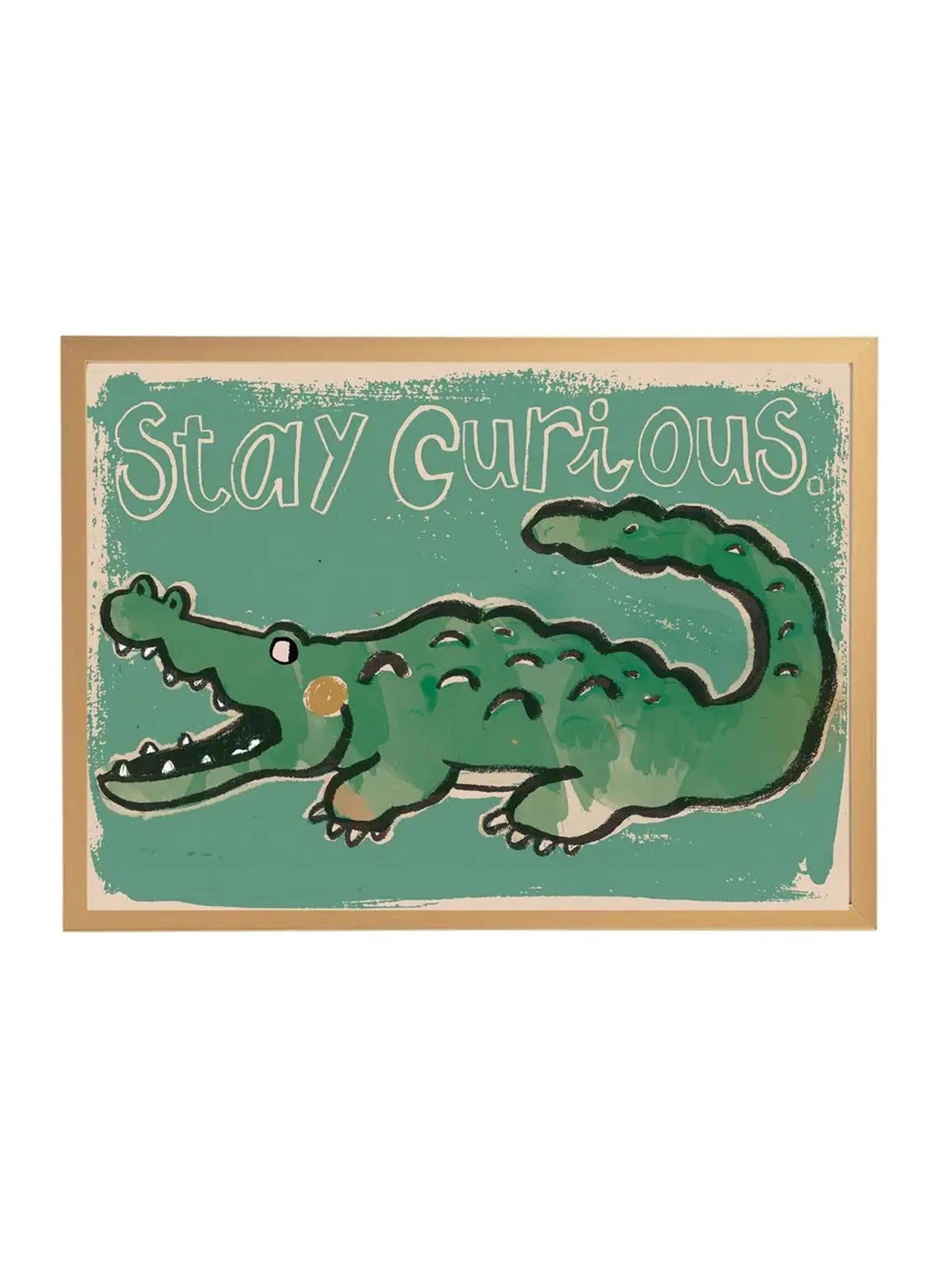 Croco 'Stay Curious' 50x70cm Poster