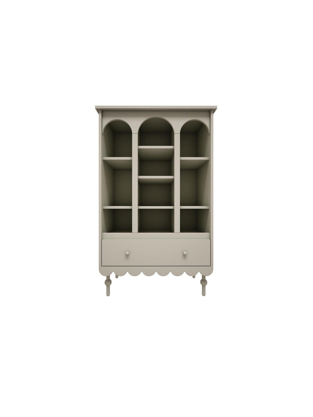 Handmade 'Babushka' Olive Bookshelf