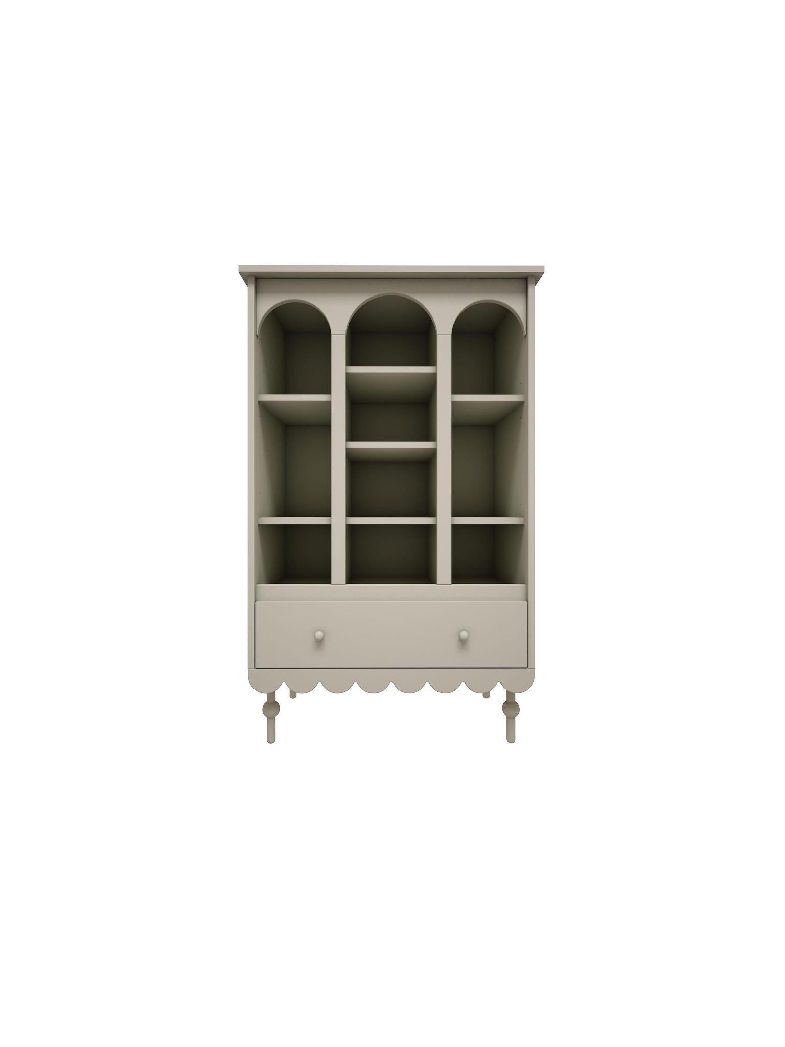 Handmade 'Babushka' Olive Bookshelf