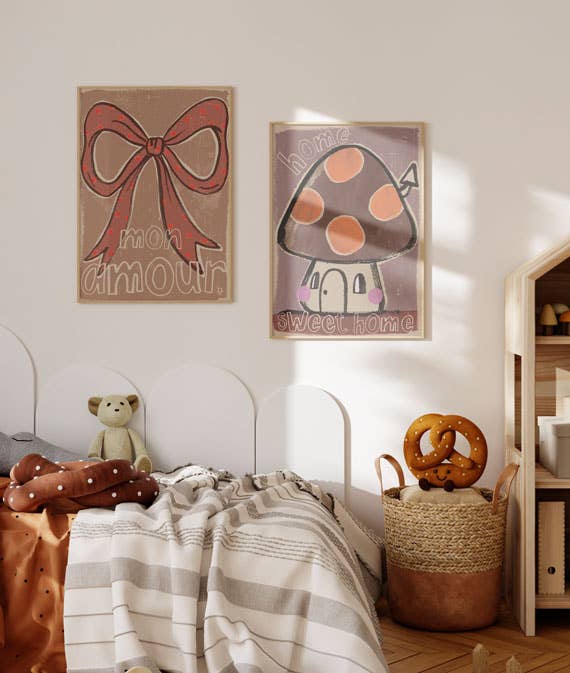 Bow 'Mon Amour' 50X70CM Wall Poster