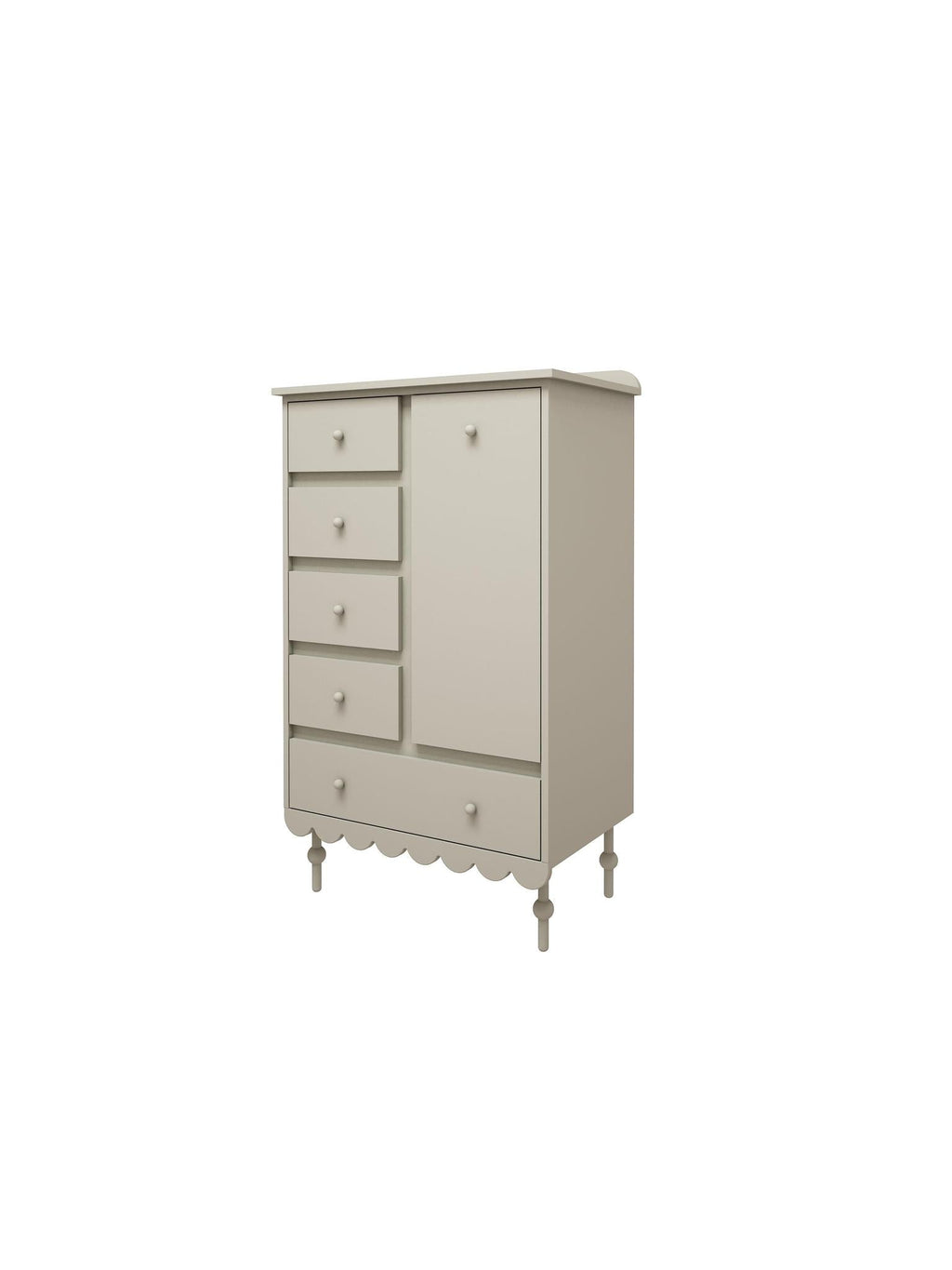 Handmade 'Babushka' Olive Chest of Drawers