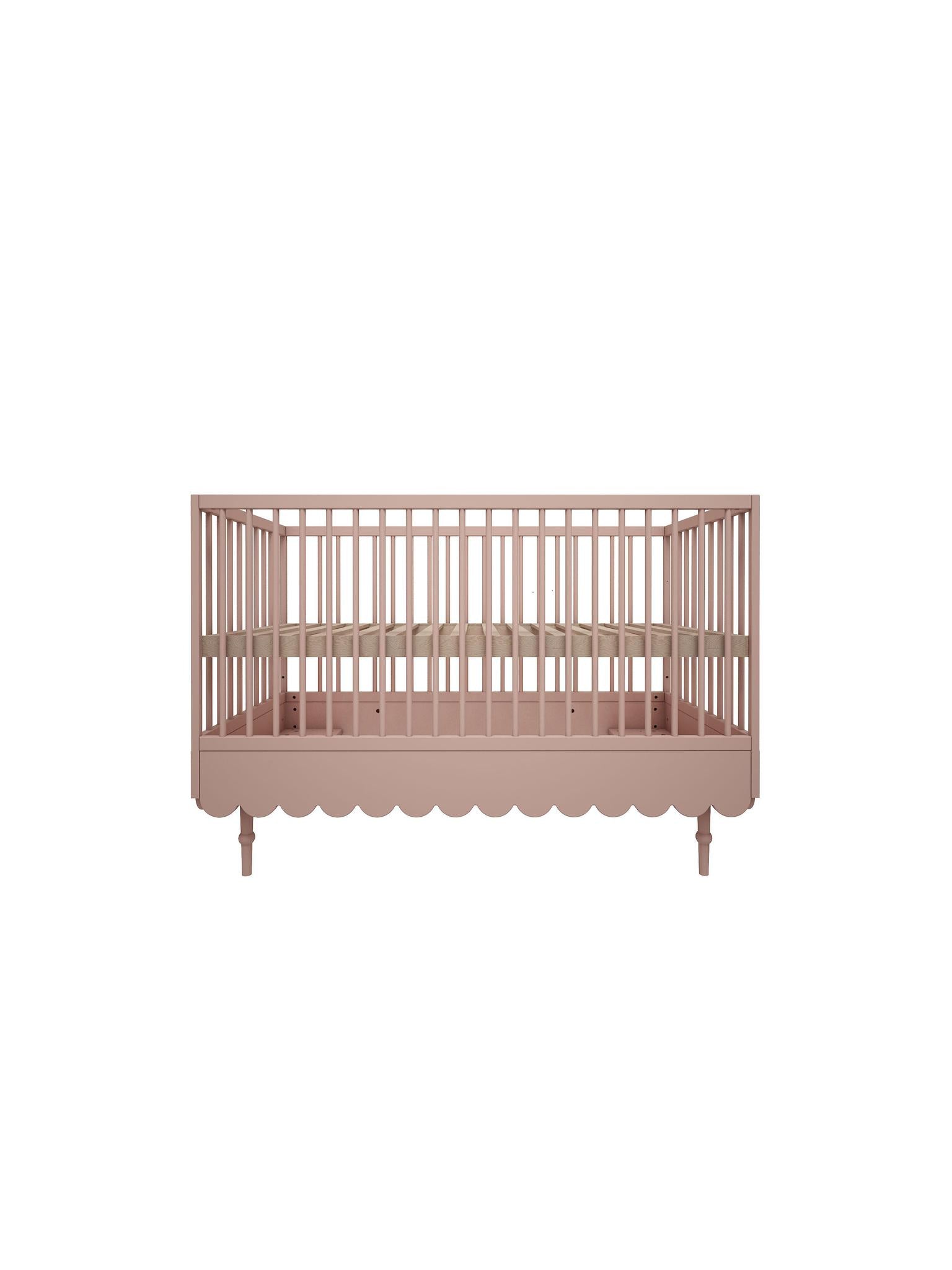 Handmade 'Babushka' Pink Cot Bed 70 x 140cm