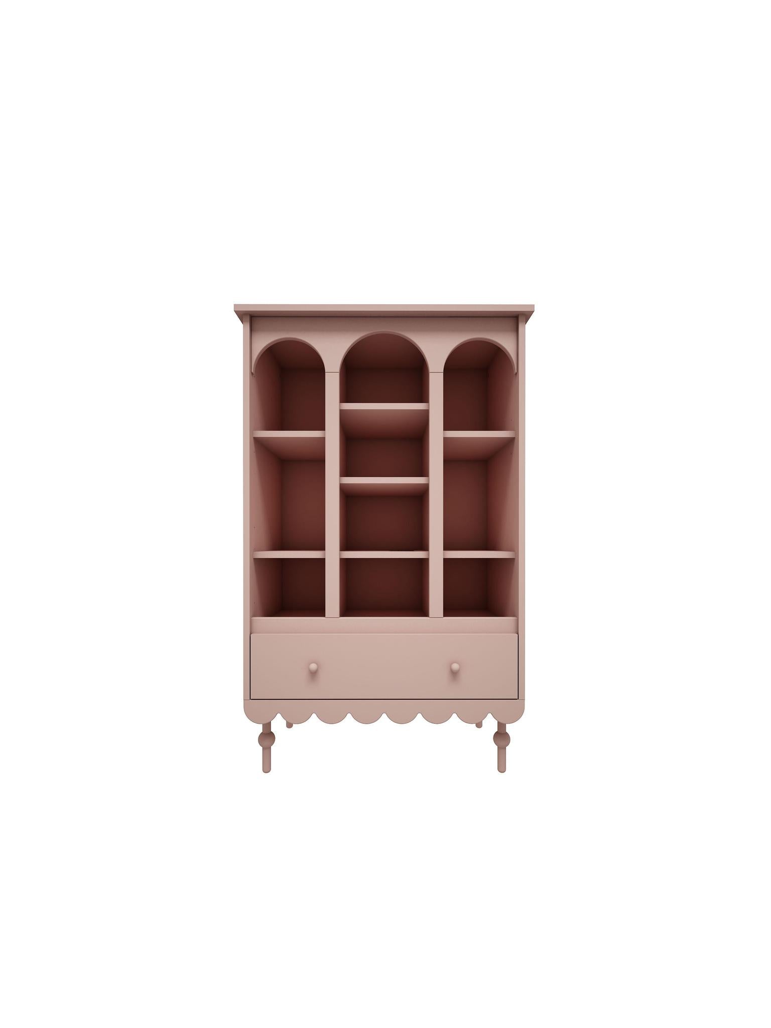Handmade 'Babushka' Pink Bookshelf