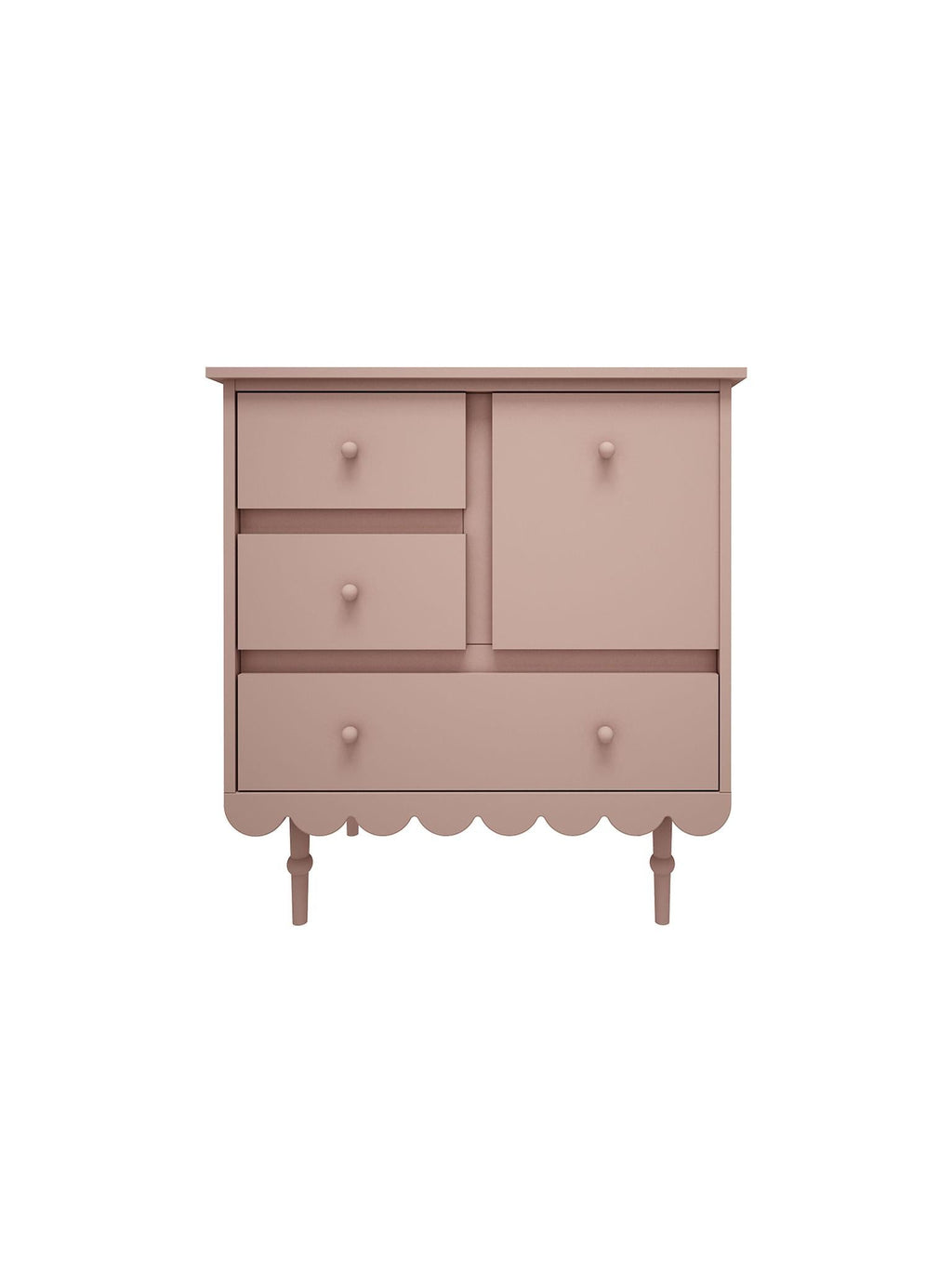 Handmade 'Babushka' Pink Chest of Drawers Short