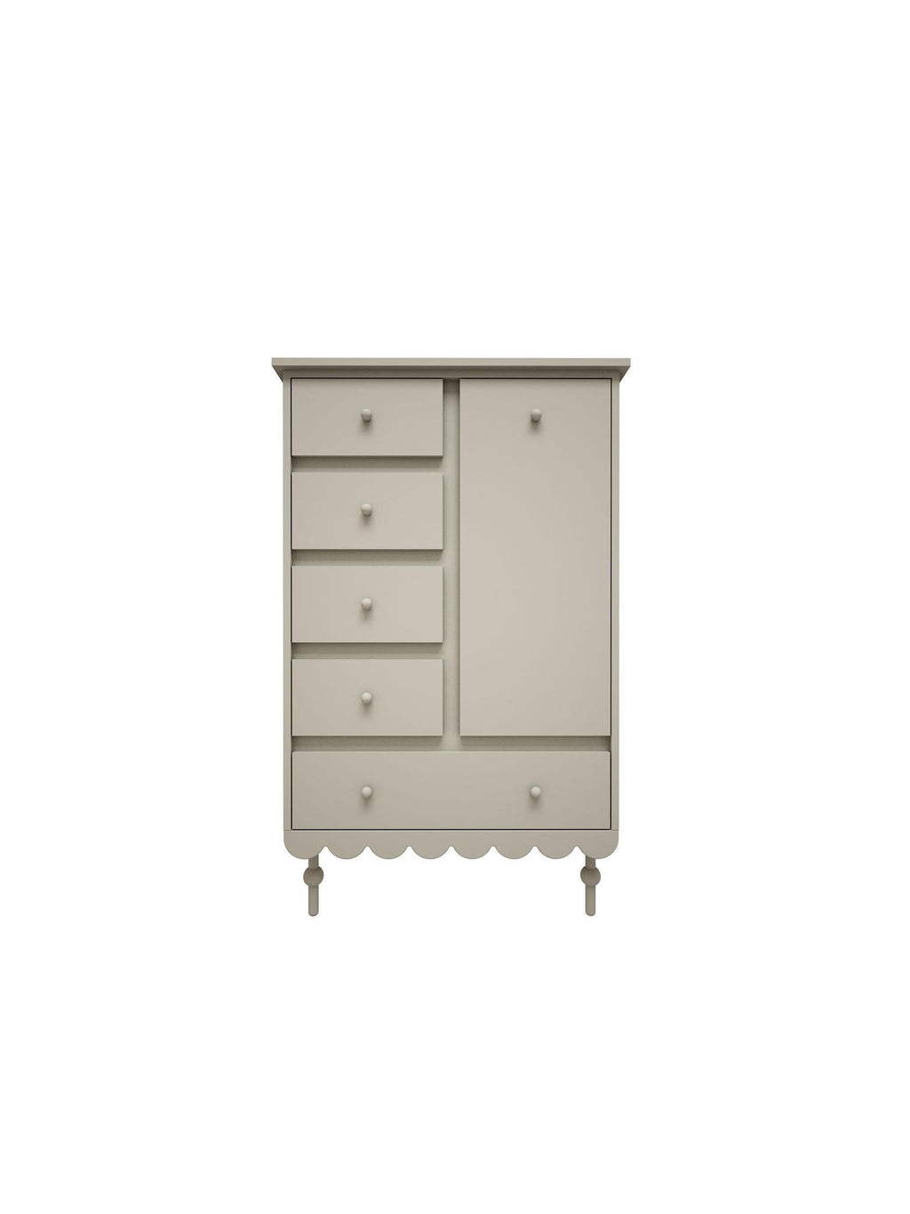 Handmade 'Babushka' Olive Chest of Drawers