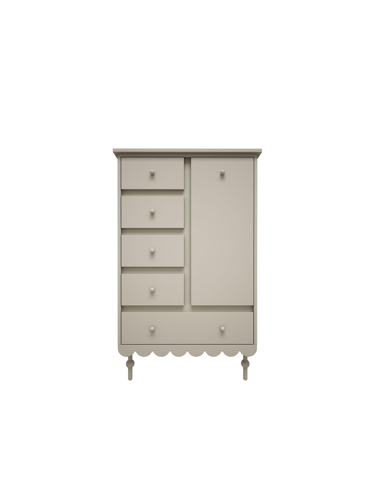 Handmade 'Babushka' Olive Chest of Drawers