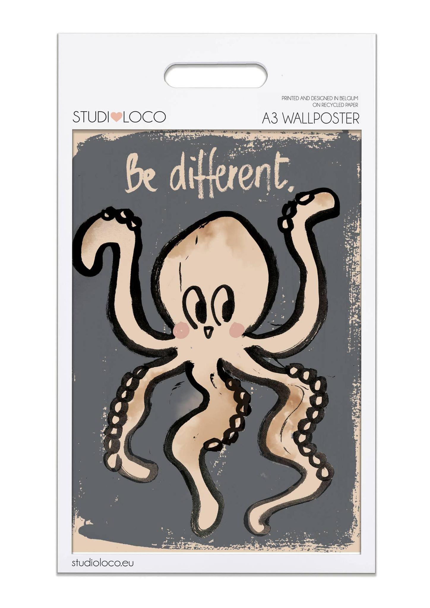 Octo 'Be Different' Wall Poster - 2 Sizes Available