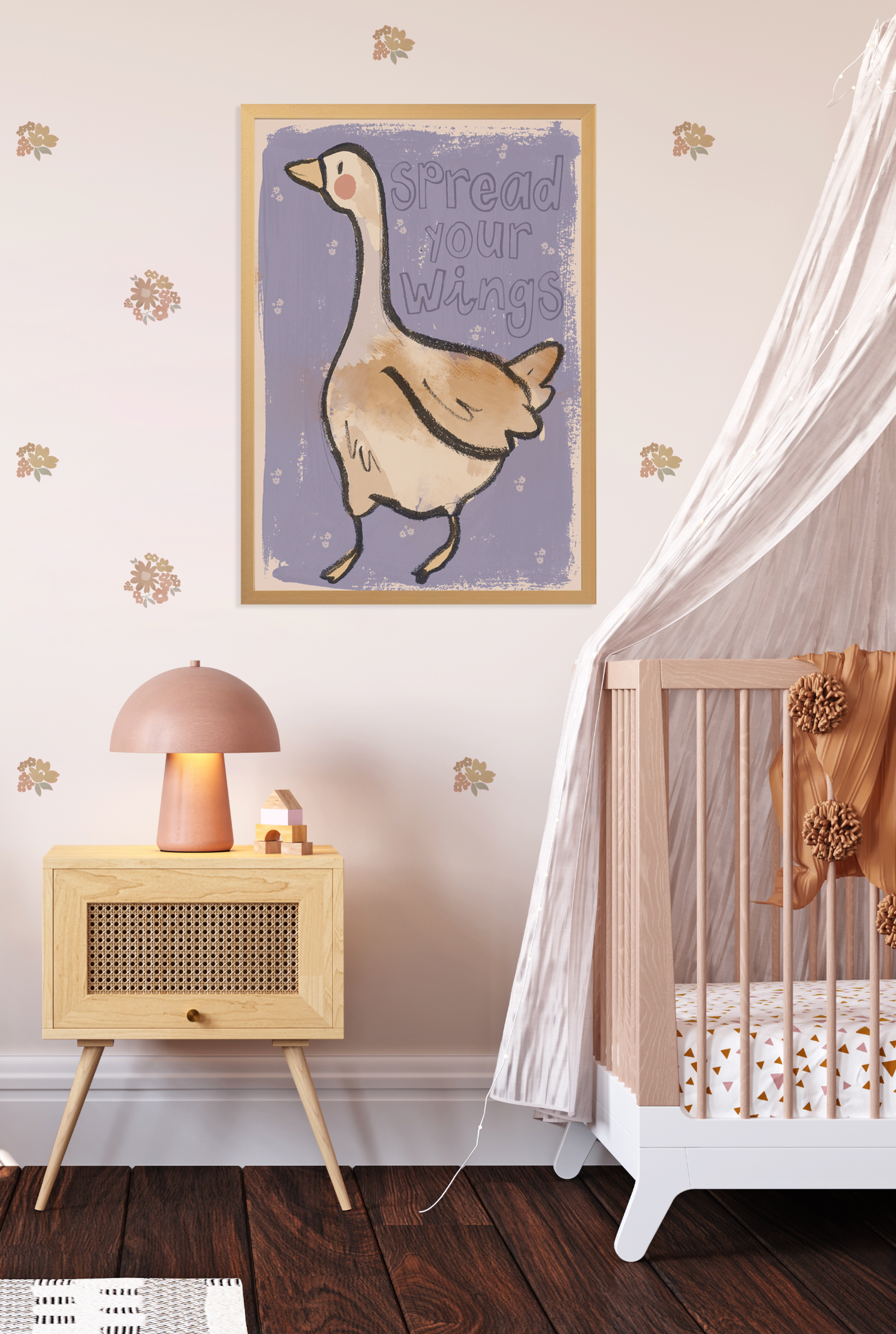 Duck 'Spread Your Wings'  50X70CM Wall Poster