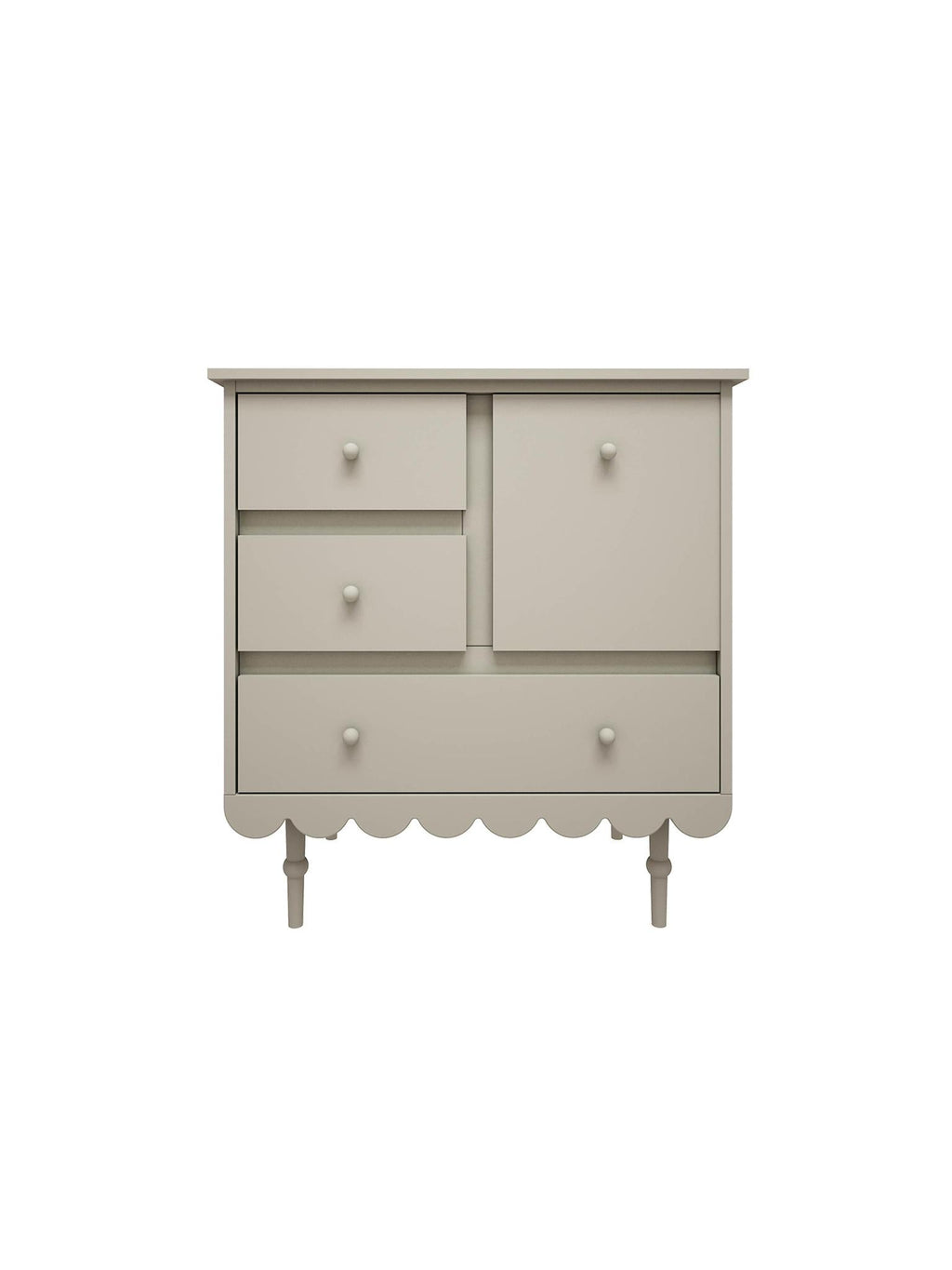 Handmade 'Babushka' Olive Chest of Drawers Short