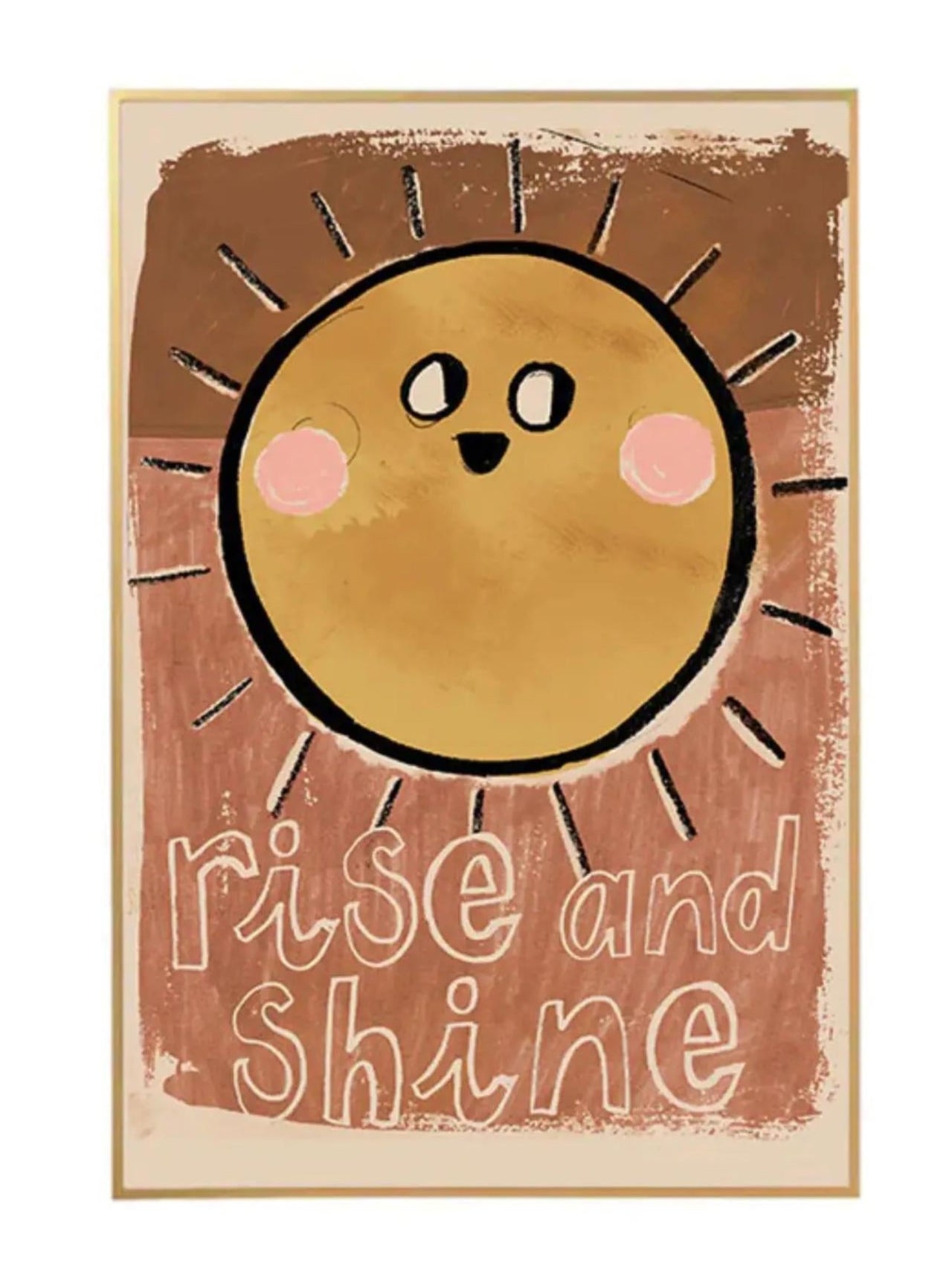'Rise & Shine' Sun Wall Poster - 2 Sizes Available
