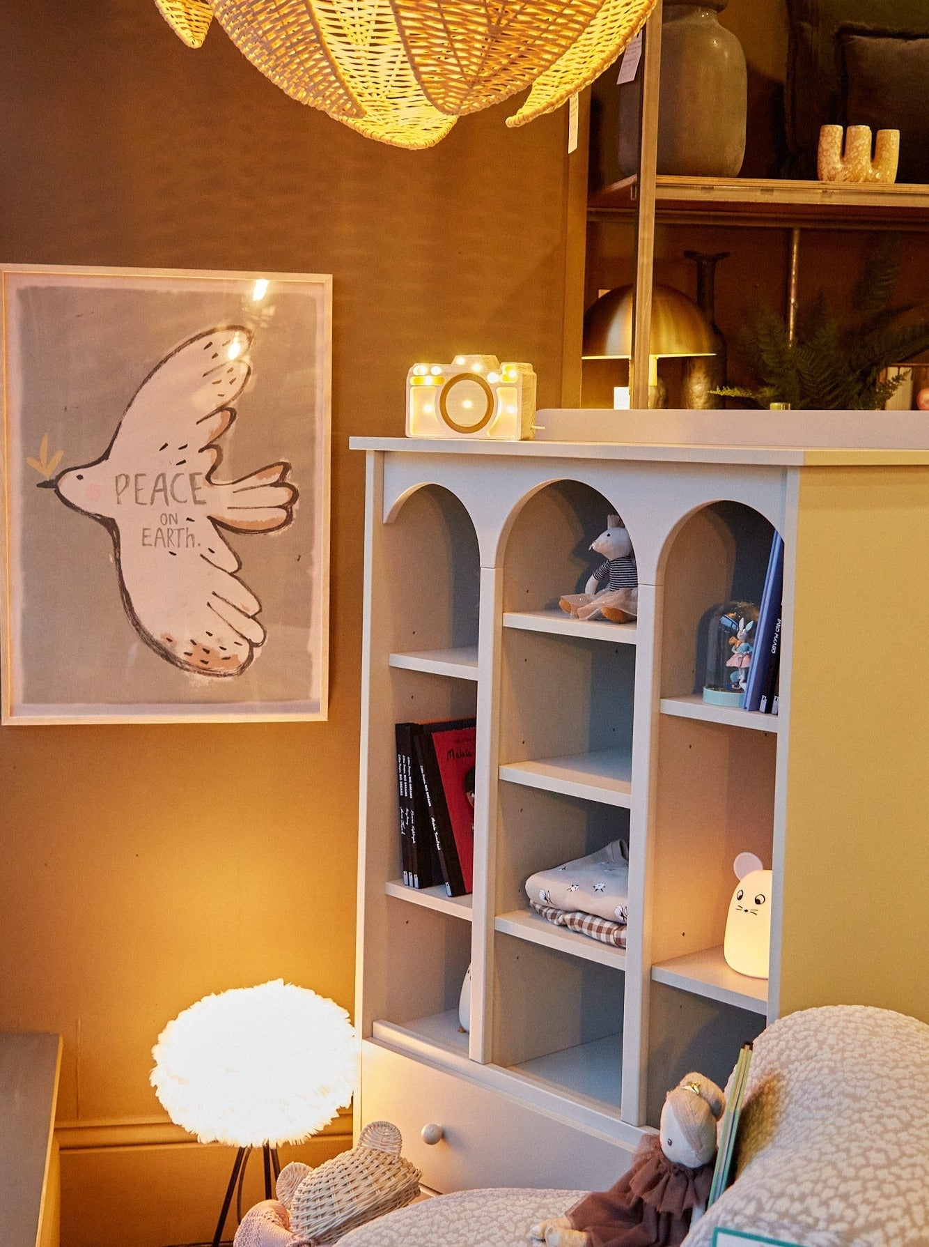 Handmade 'Babushka' Pink Bookshelf