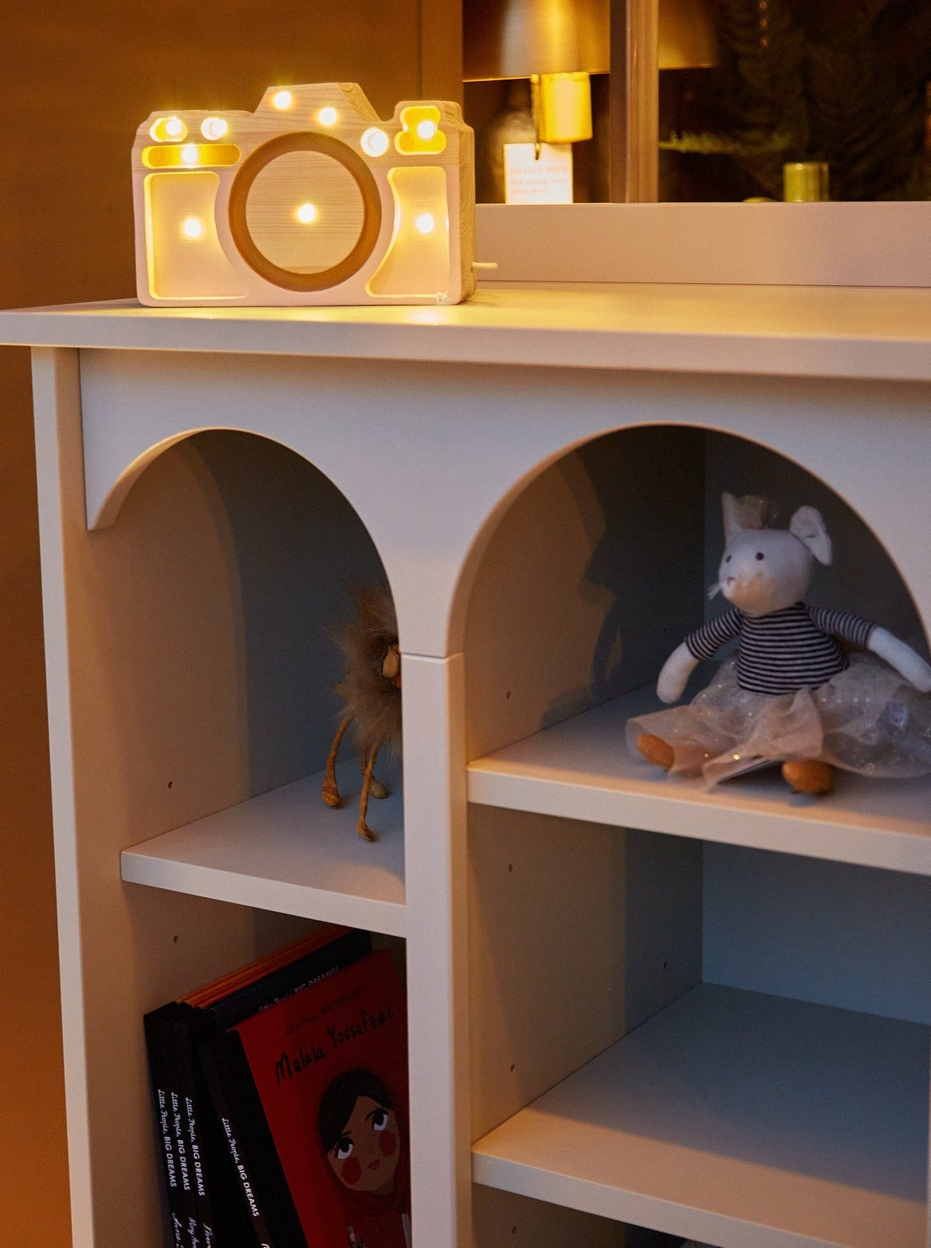 Handmade 'Babushka' Olive Bookshelf