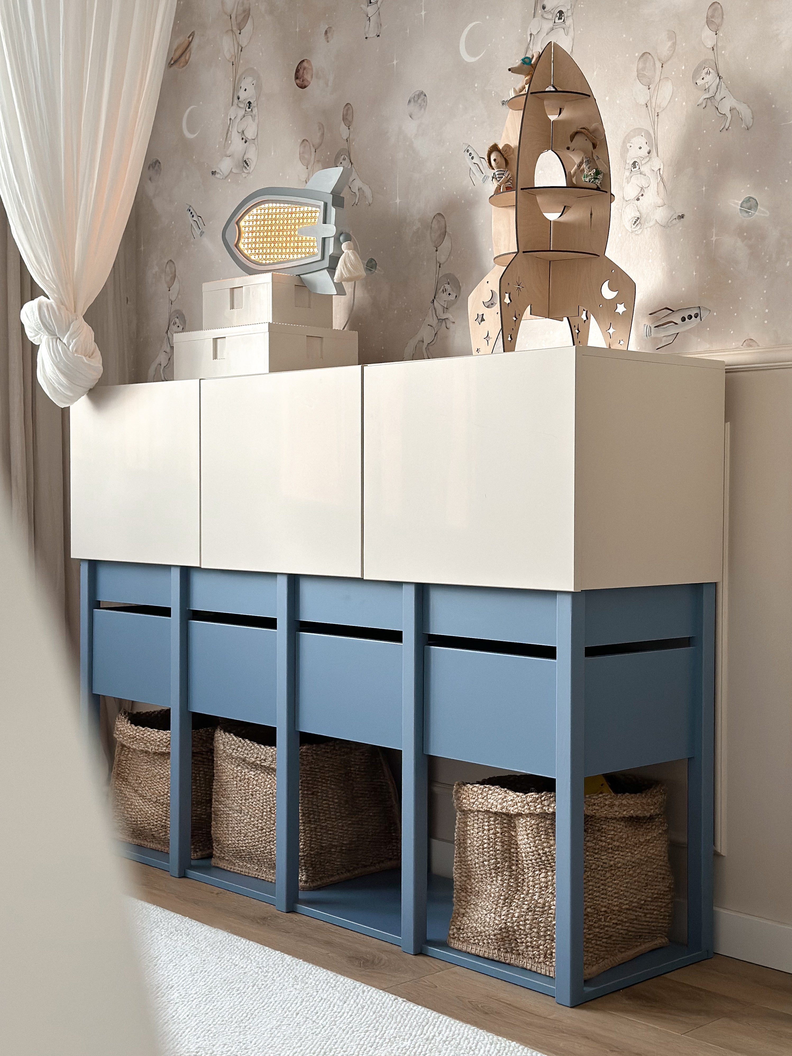 Handmade 'Tweens' Blue Chest of Drawers