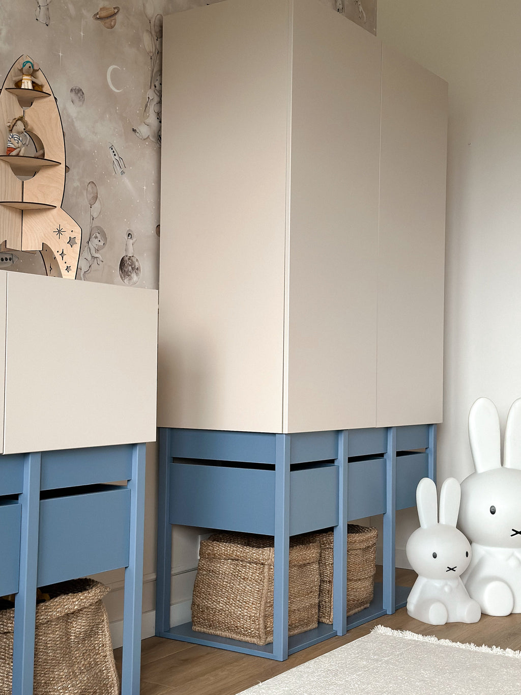 Handmade 'Tweens' Blue Wardrobe