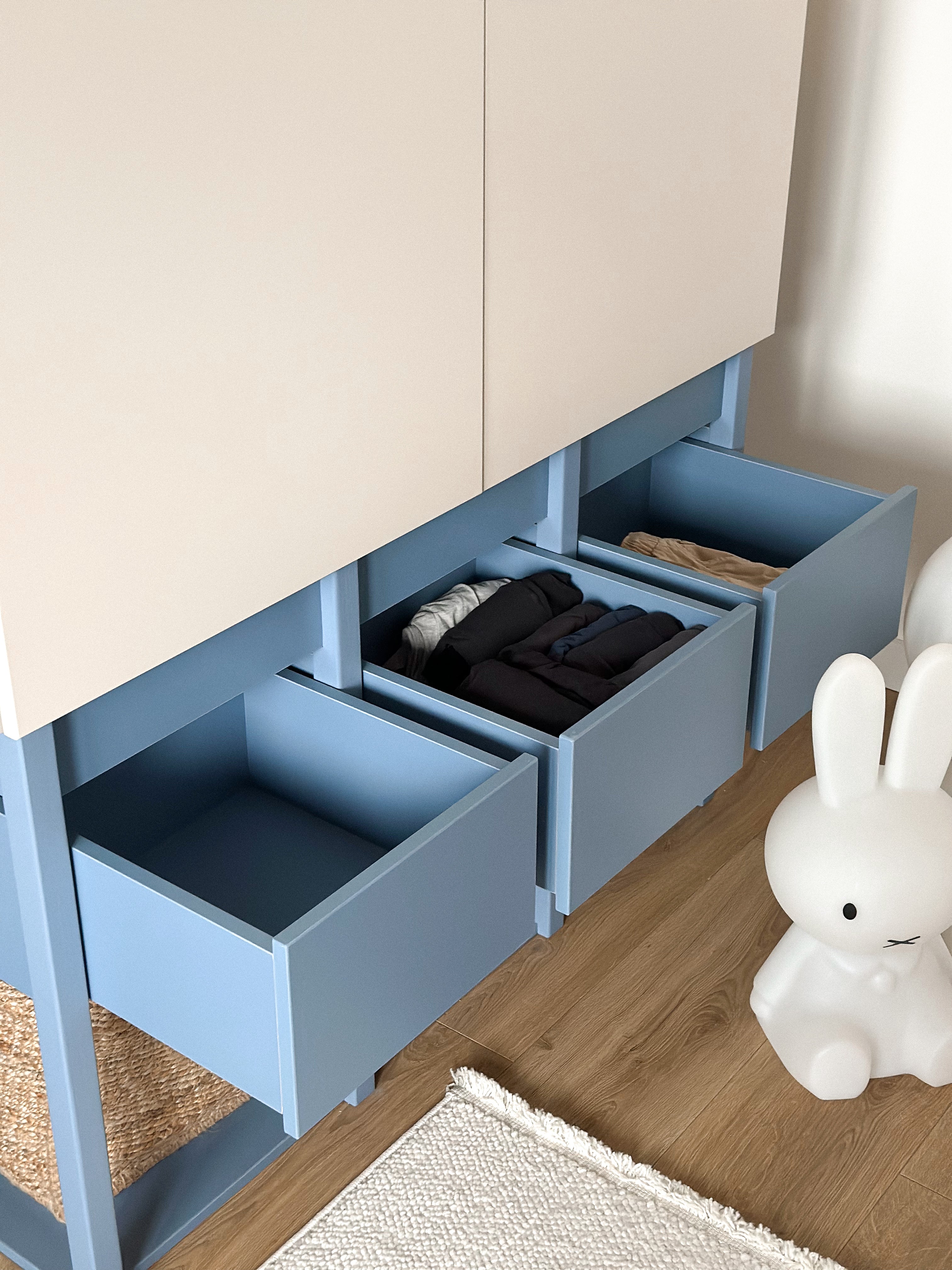 Handmade 'Tweens' Blue Wardrobe