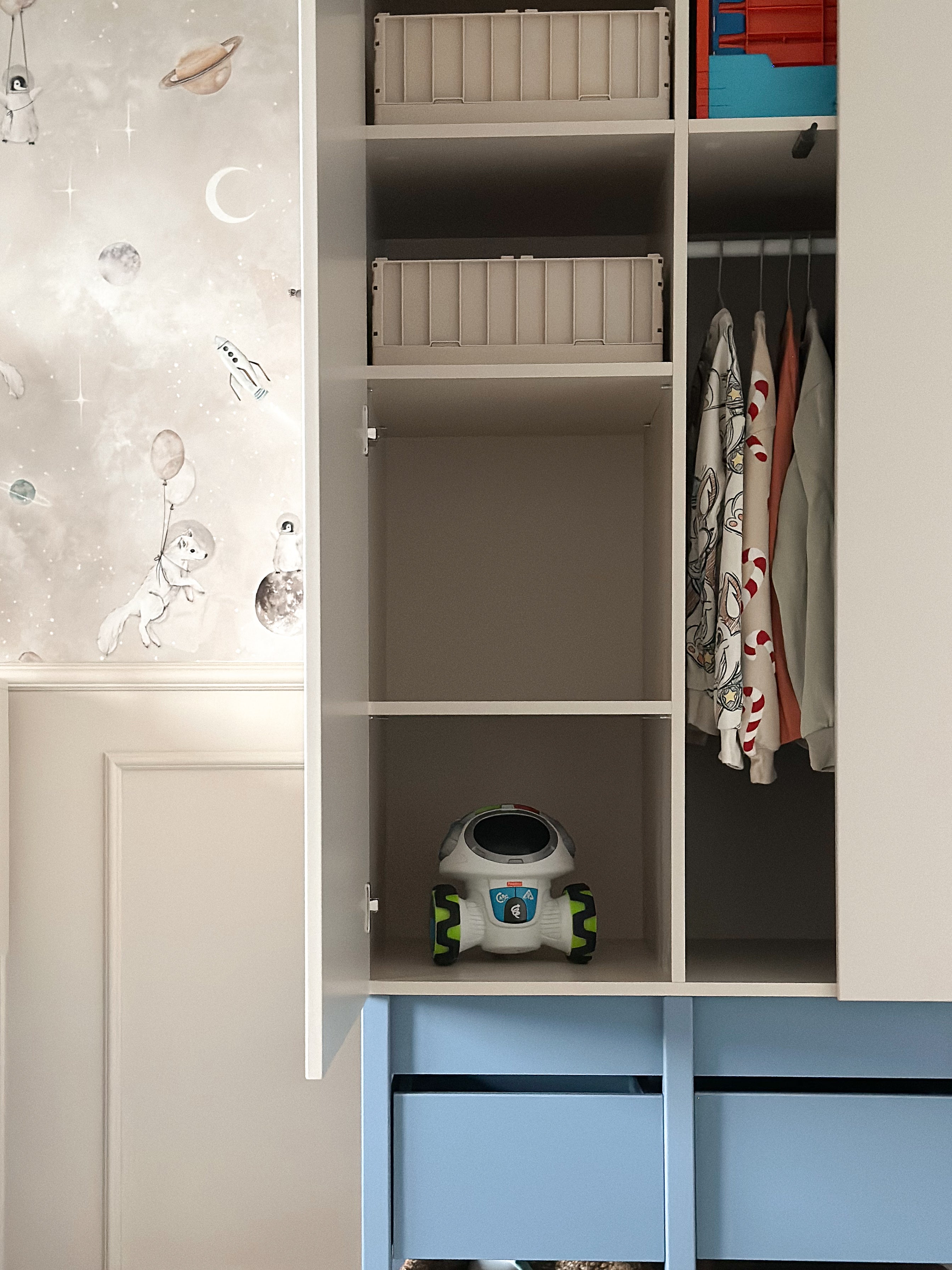 Handmade 'Tweens' Blue Wardrobe