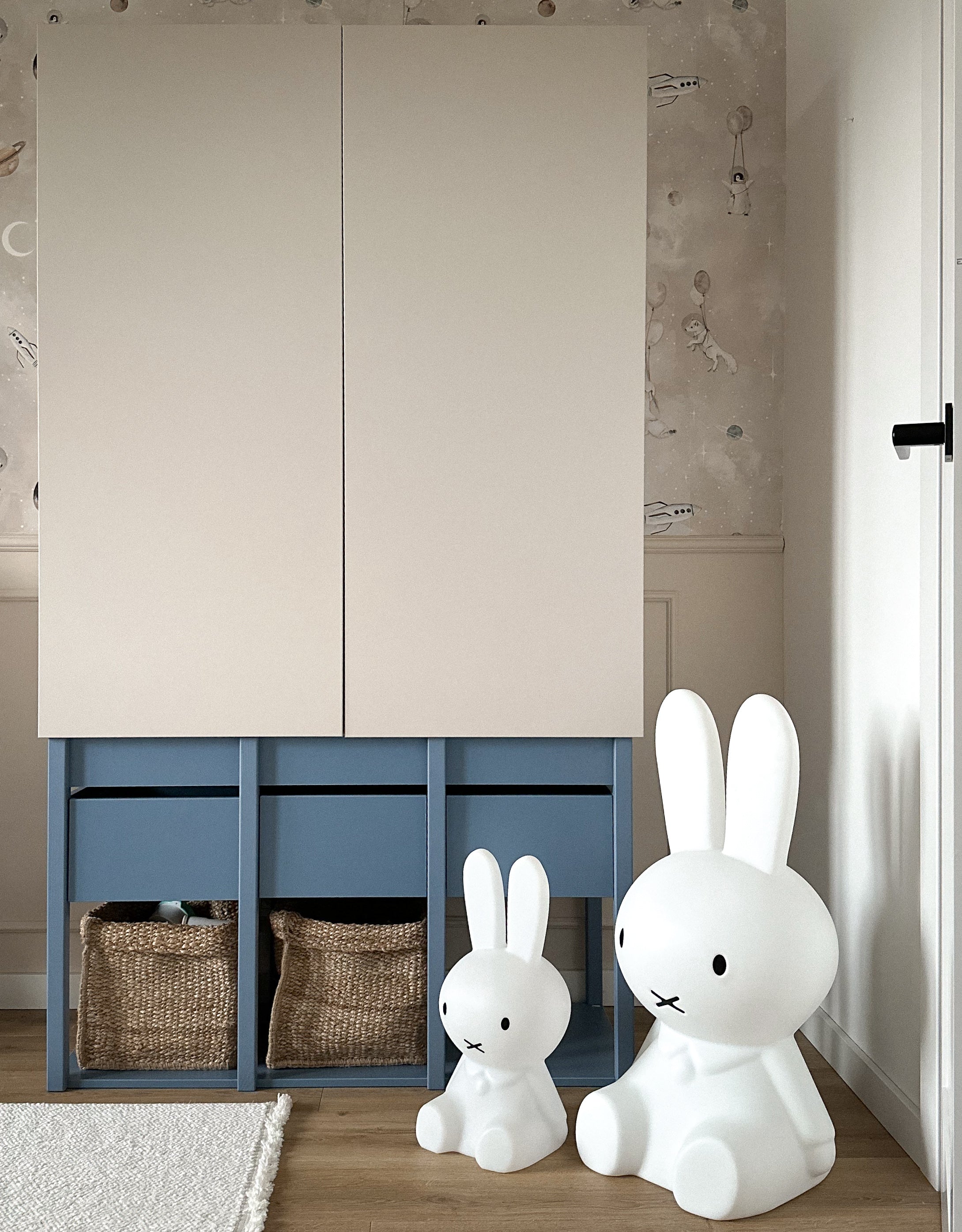 Handmade 'Tweens' Blue Wardrobe