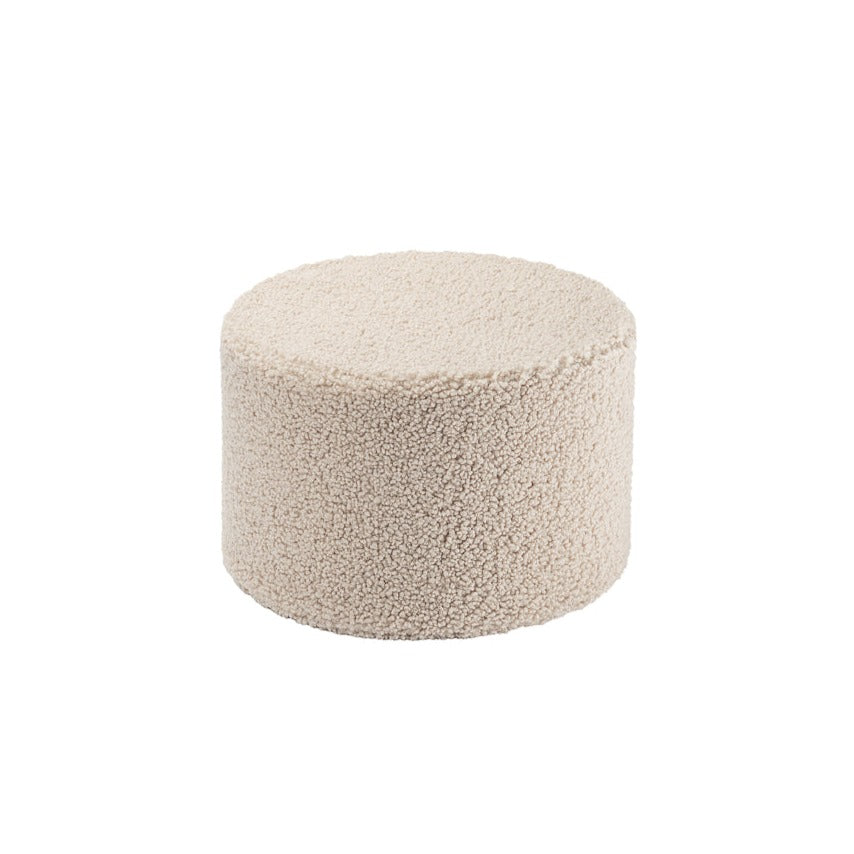 Teddy Round Pouffe - 3 Colour Options Available