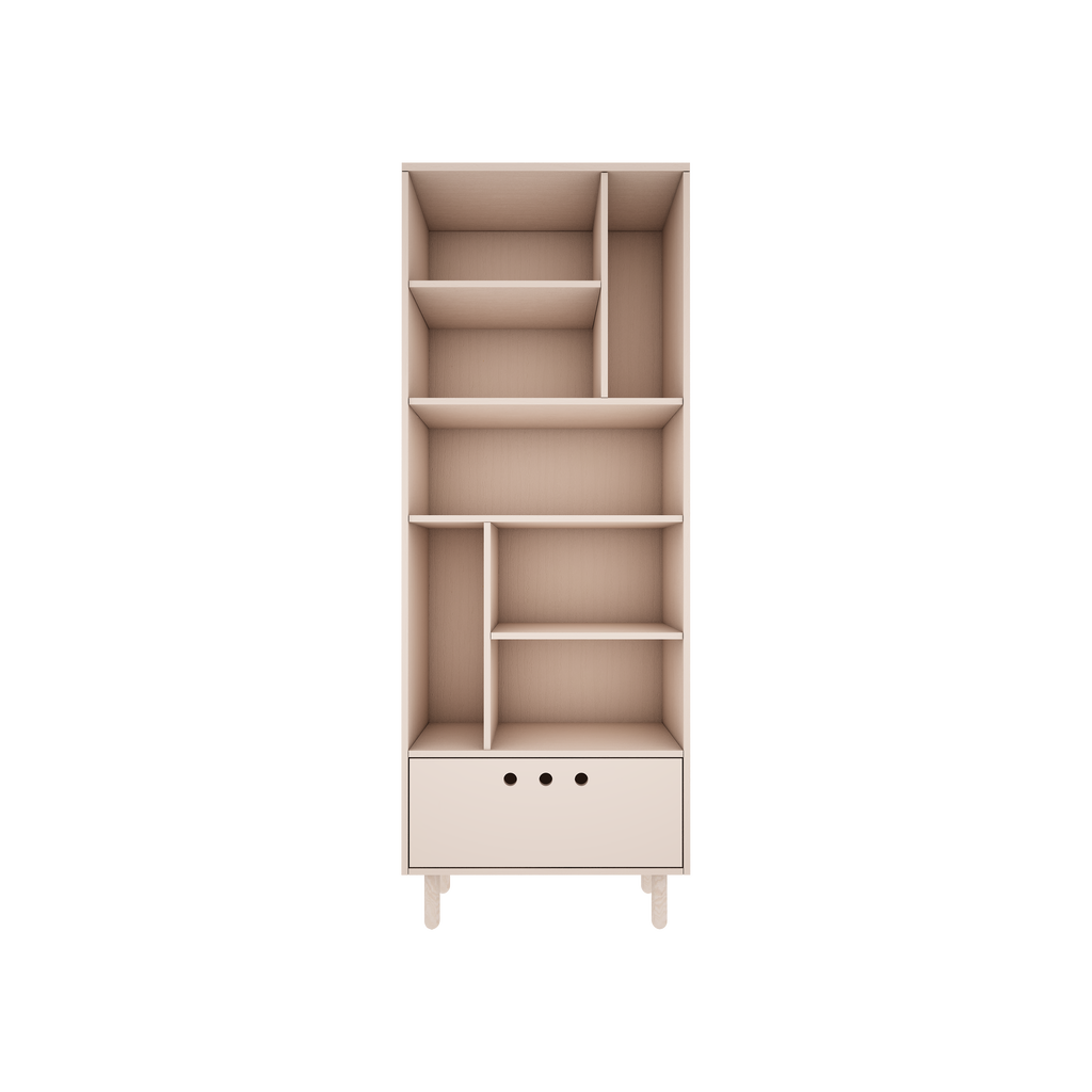 Handmade Birch 'River' Bookshelf - Sand