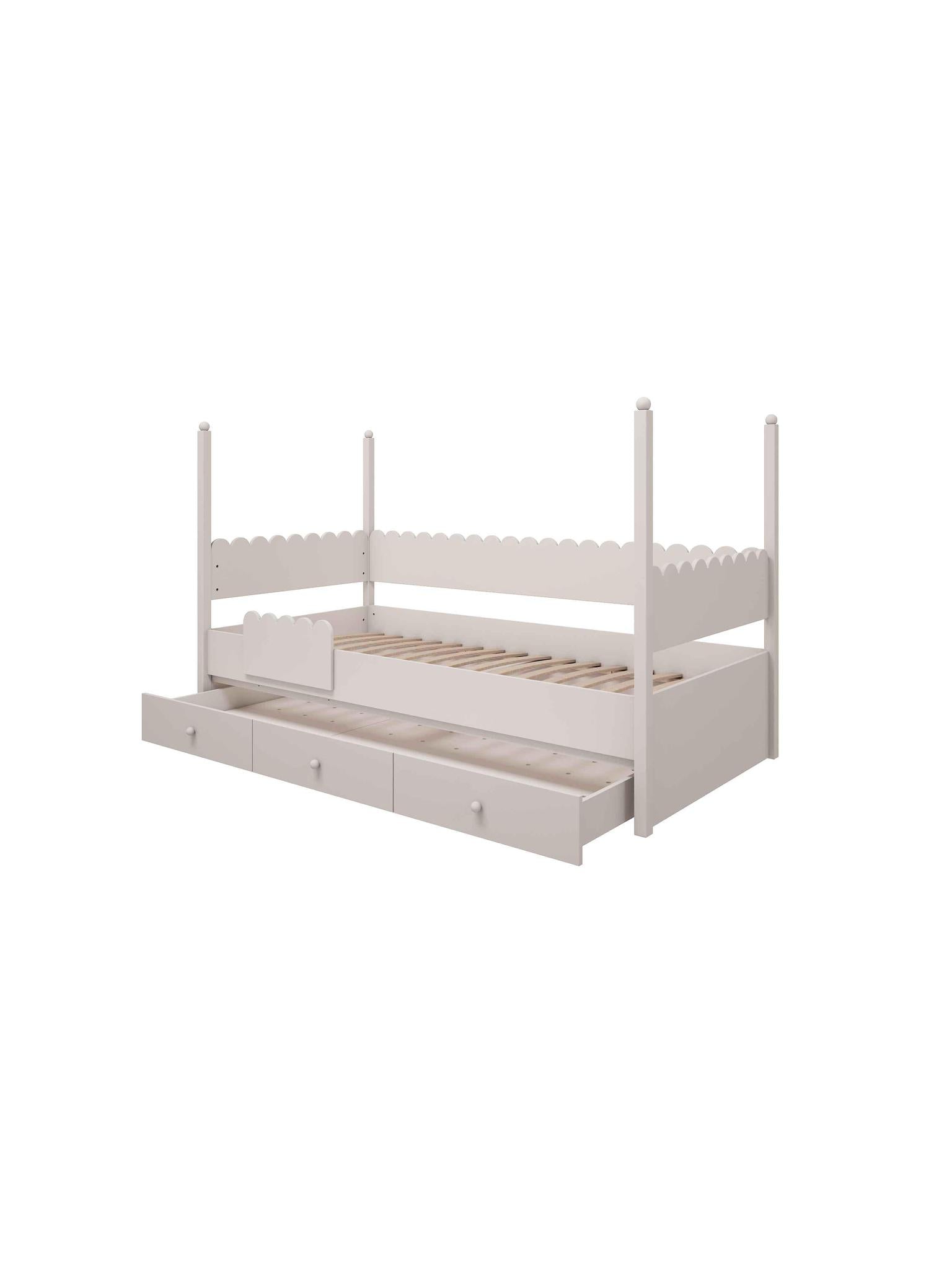 Handmade 'Babushka' Bunk Bed in White (Separate Pieces)
