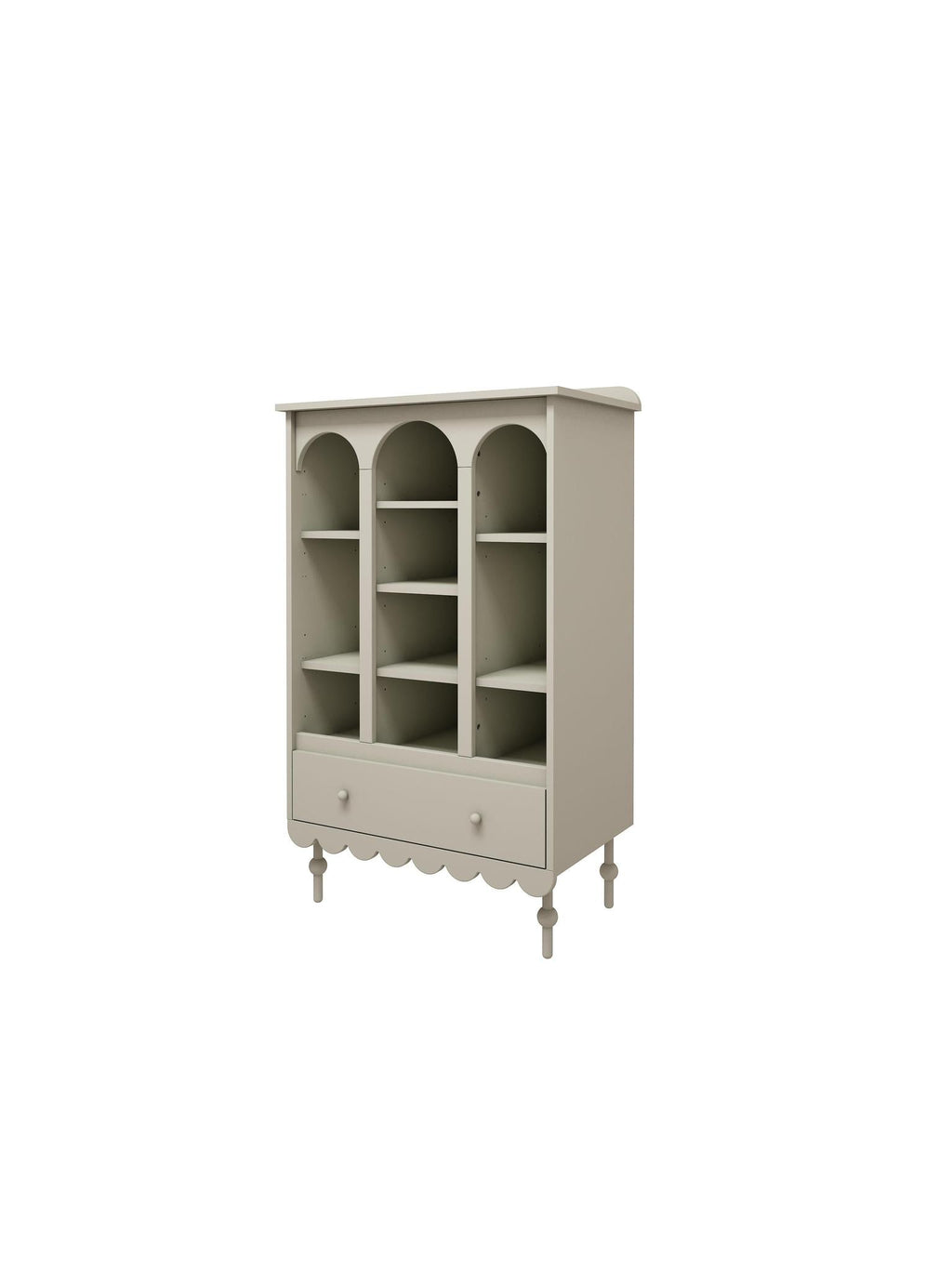 Handmade 'Babushka' Olive Bookshelf