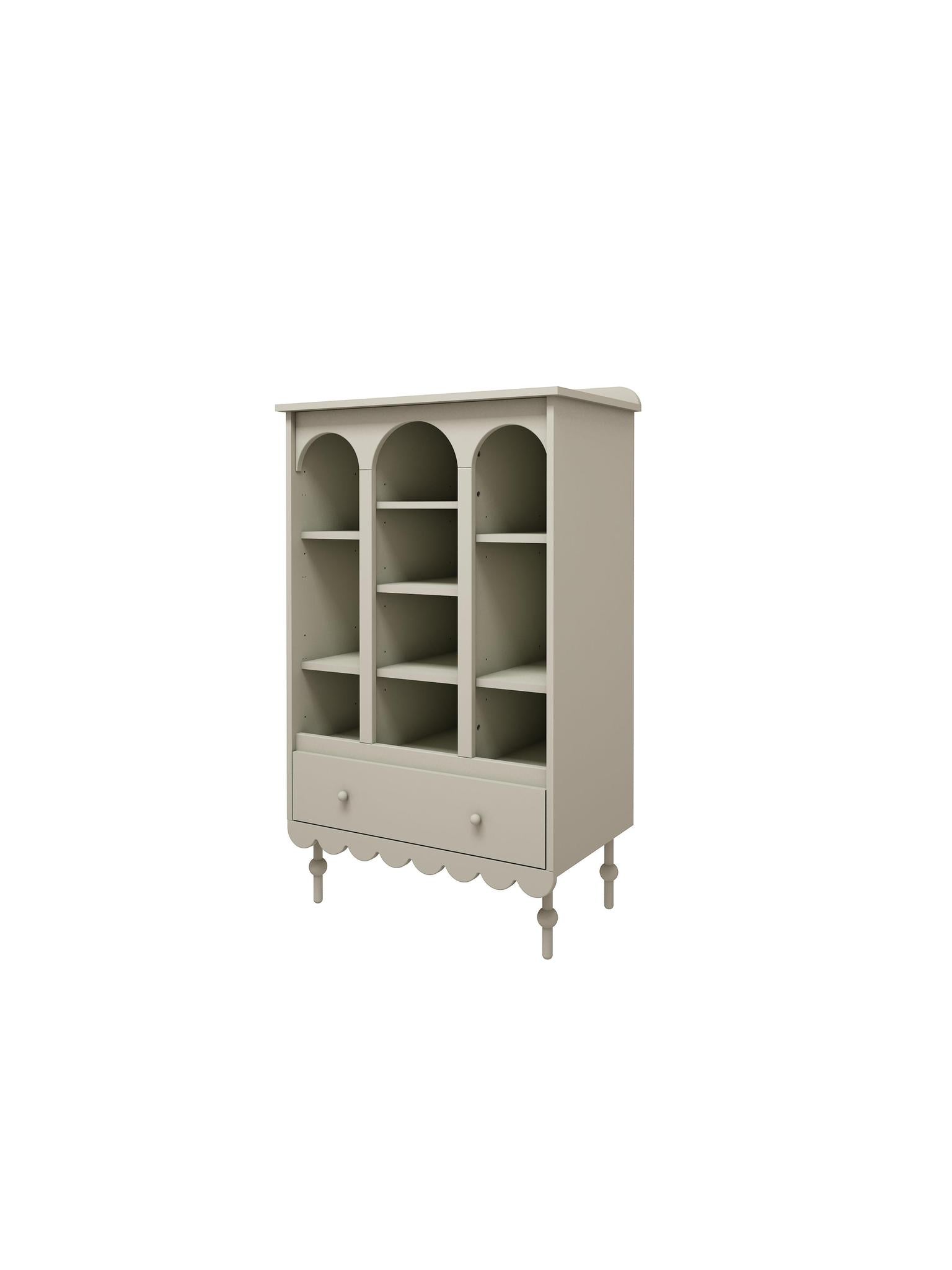 Handmade 'Babushka' Olive Bookshelf