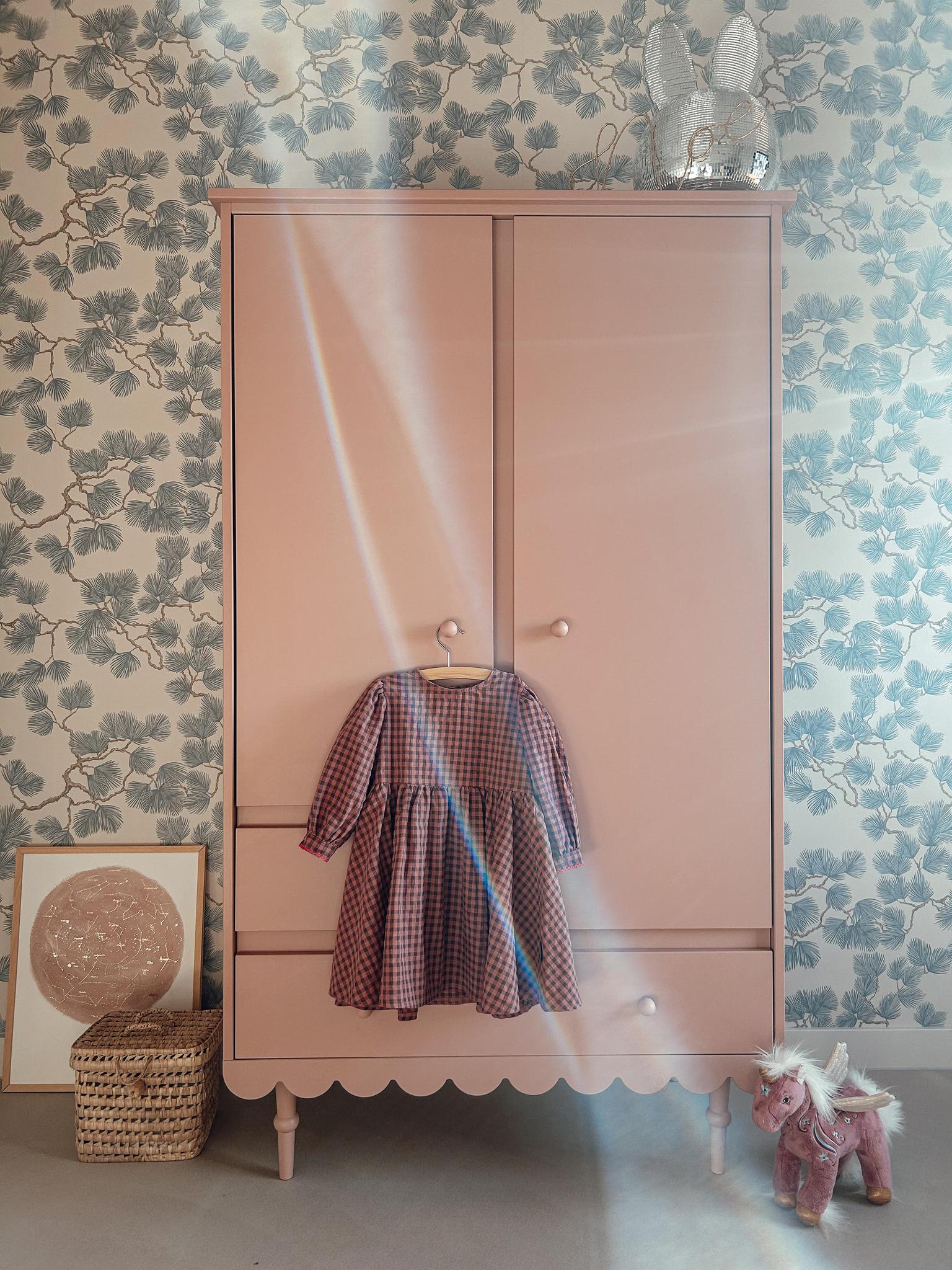 Handmade 'Babushka' Pink Wardrobe