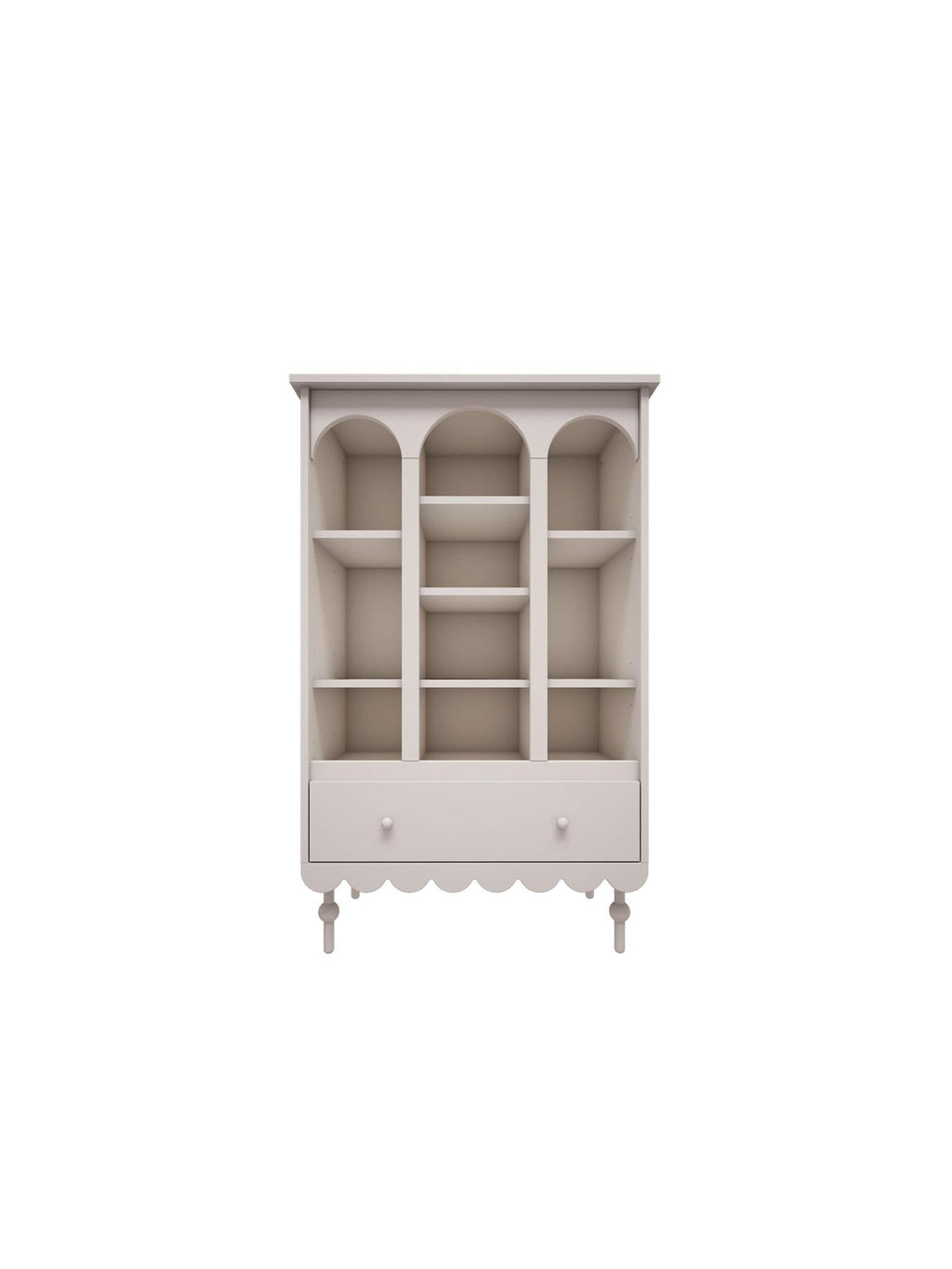 Handmade 'Babushka' White Bookshelf
