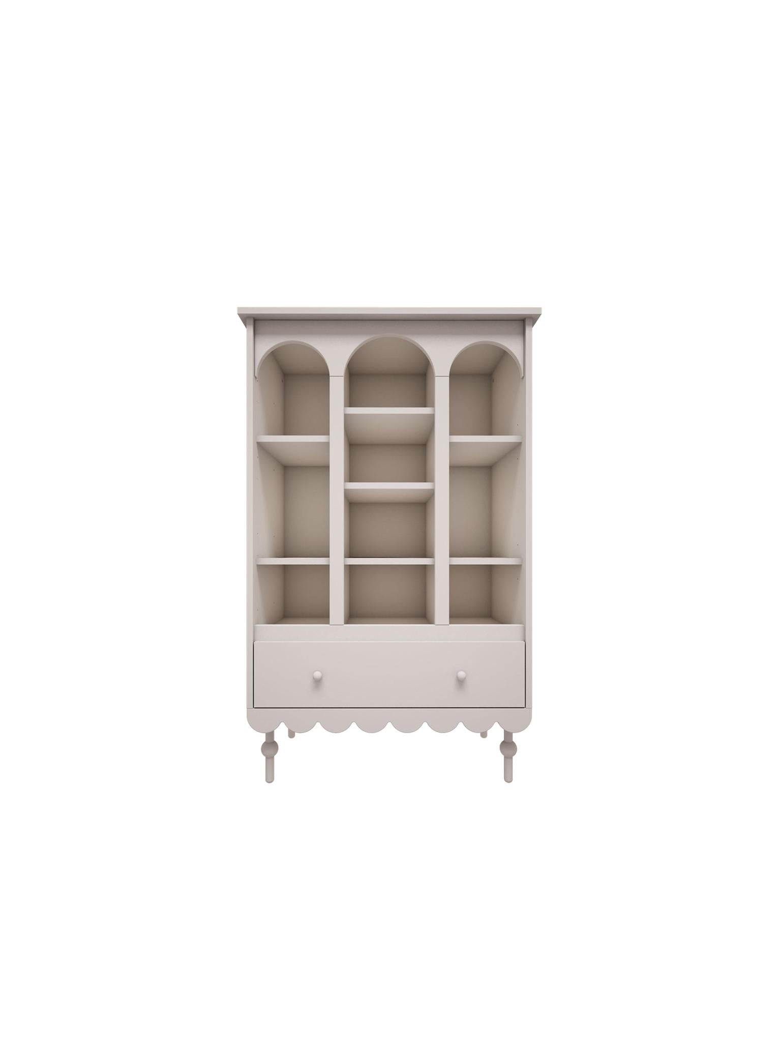 Handmade 'Babushka' White Bookshelf