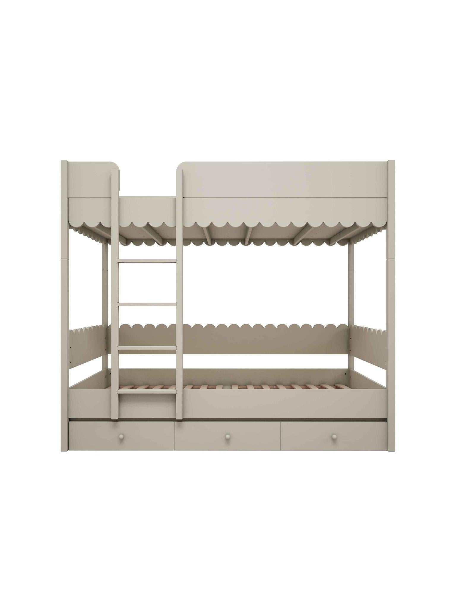 Handmade 'Babushka' Bunk Bed in Olive