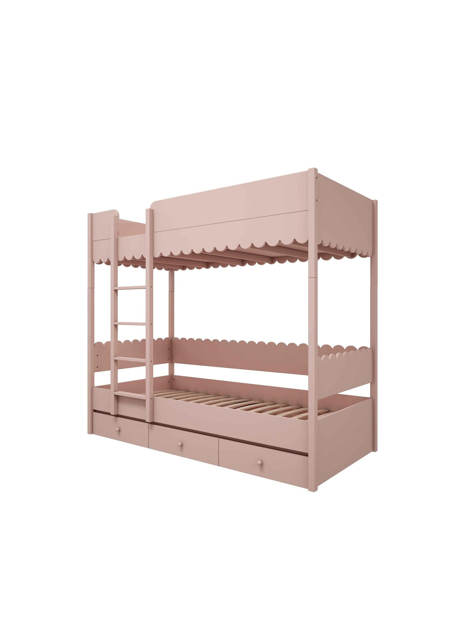Handmade 'Babushka' Bunk Bed in Pink