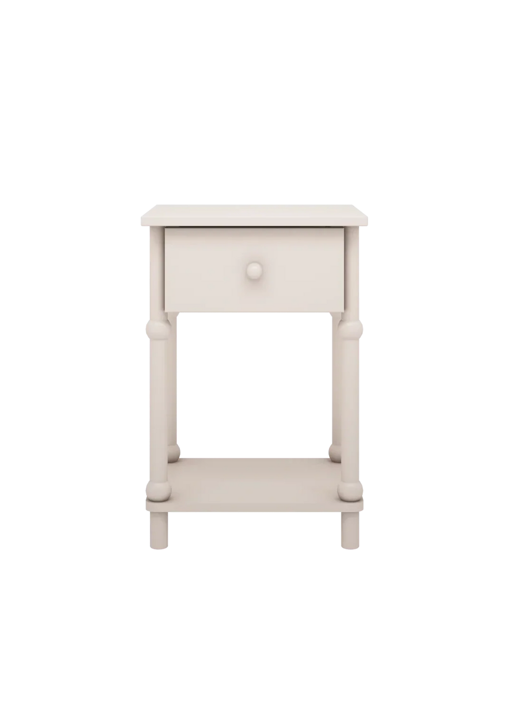 Handmade 'Babushka' White Bedside Table