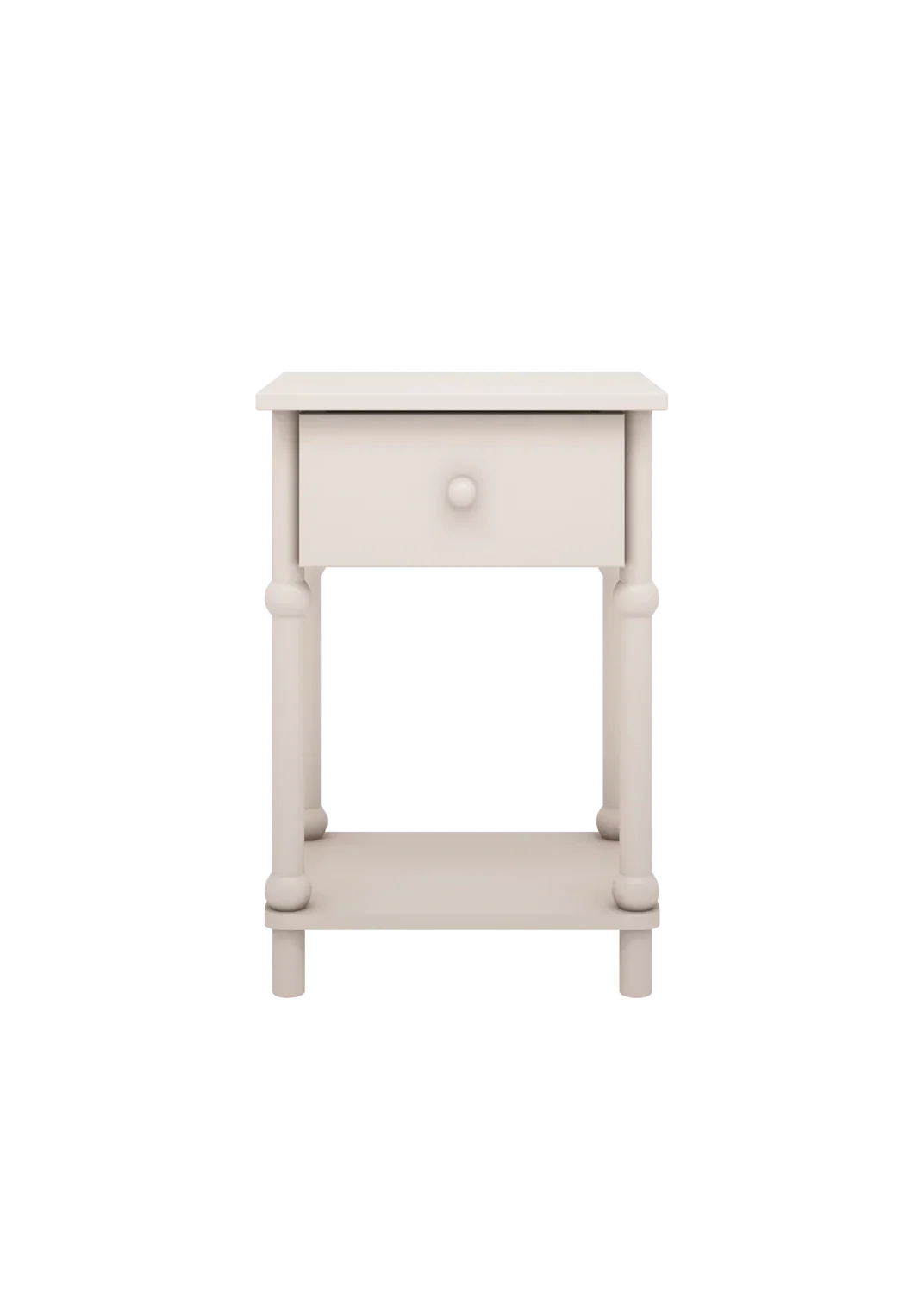 Handmade 'Babushka' White Bedside Table