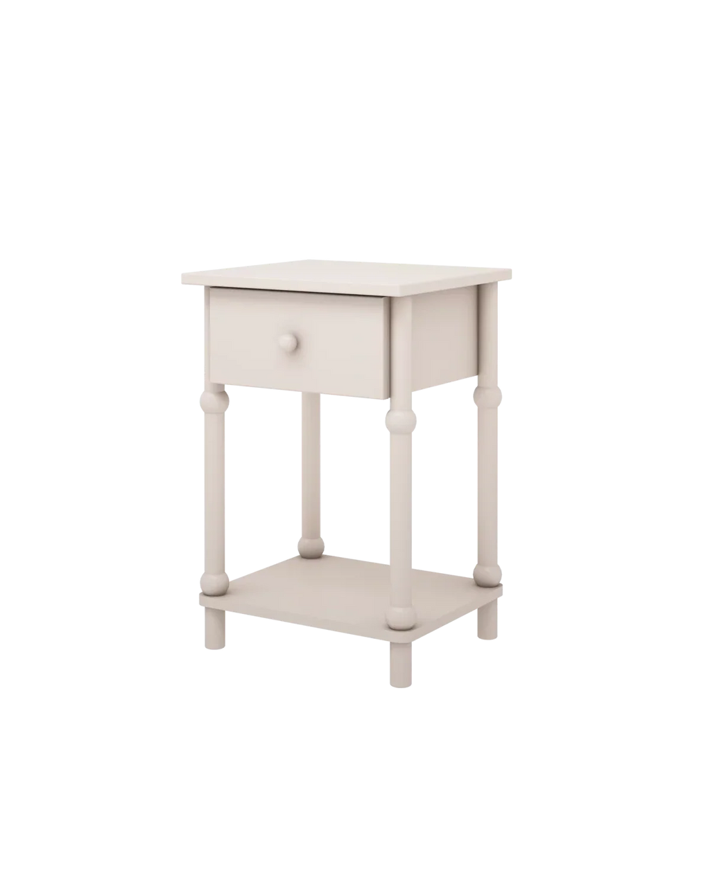 Handmade 'Babushka' White Bedside Table