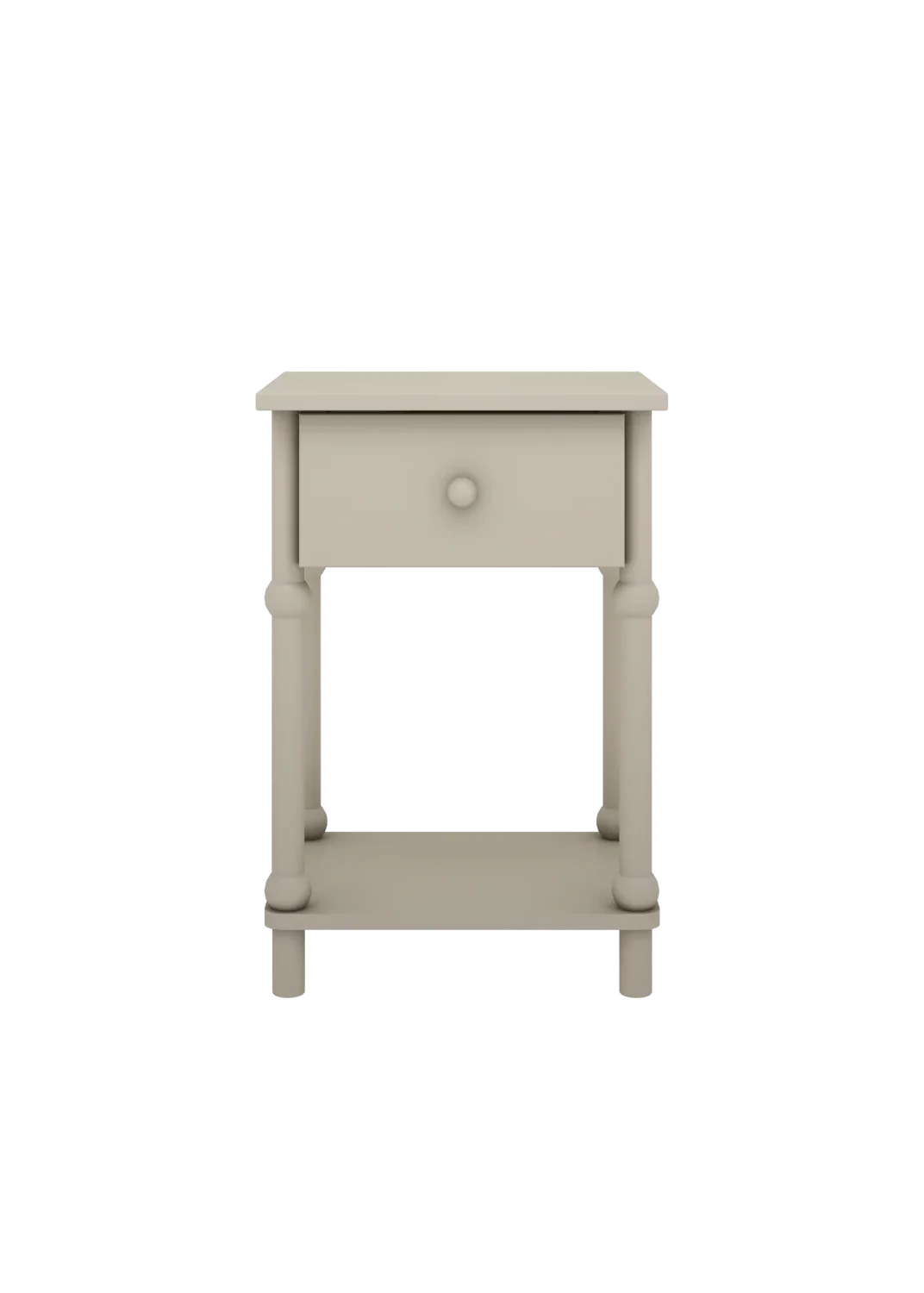 Handmade 'Babushka' Olive Bedside Table