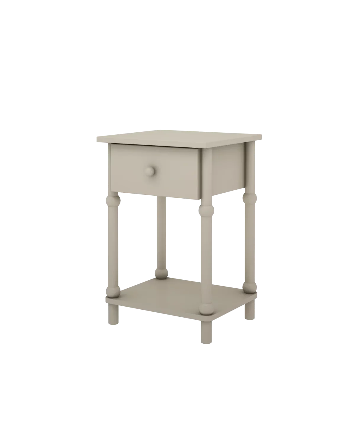 Handmade 'Babushka' Olive Bedside Table