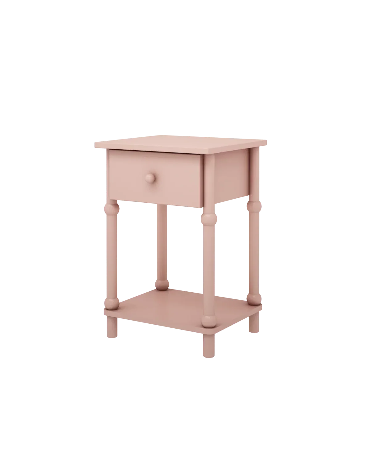 Handmade 'Babushka' Pink Bedside Table