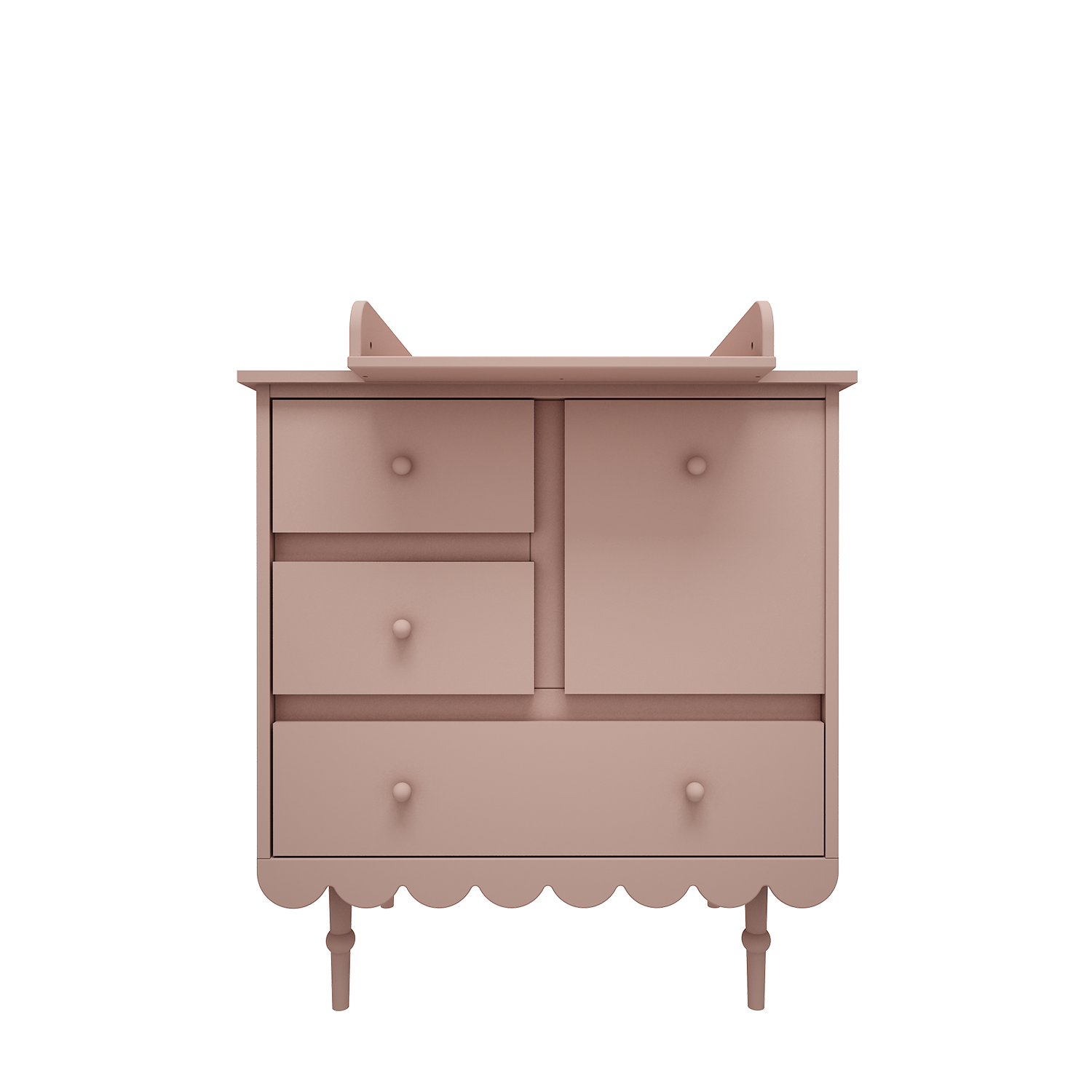 Handmade 'Babushka' Pink Chest of Drawers Short